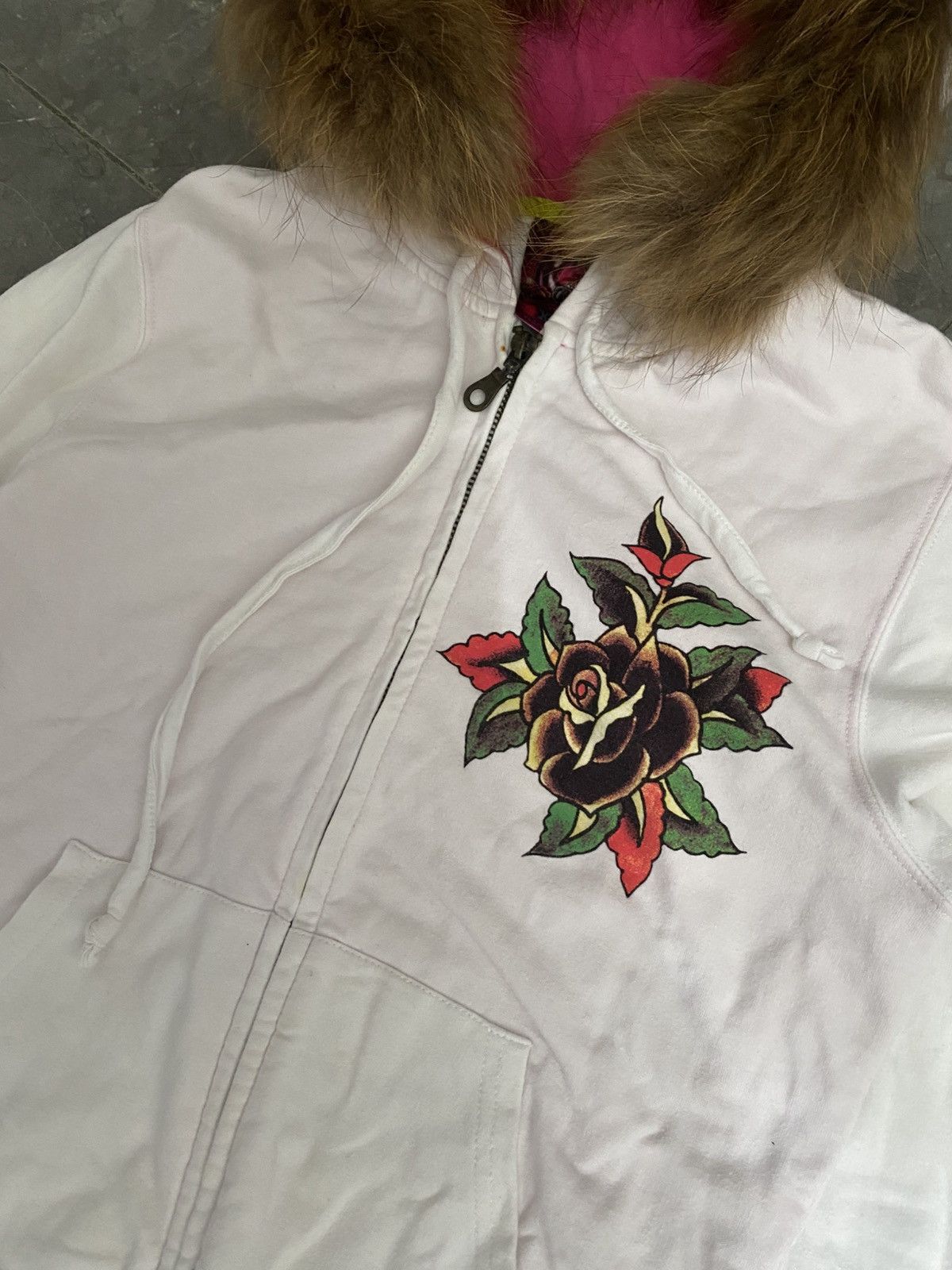Ed Hardy Edhardy Furhoodie Y2K Size US XS / EU 42 / 0 - 3 Thumbnail