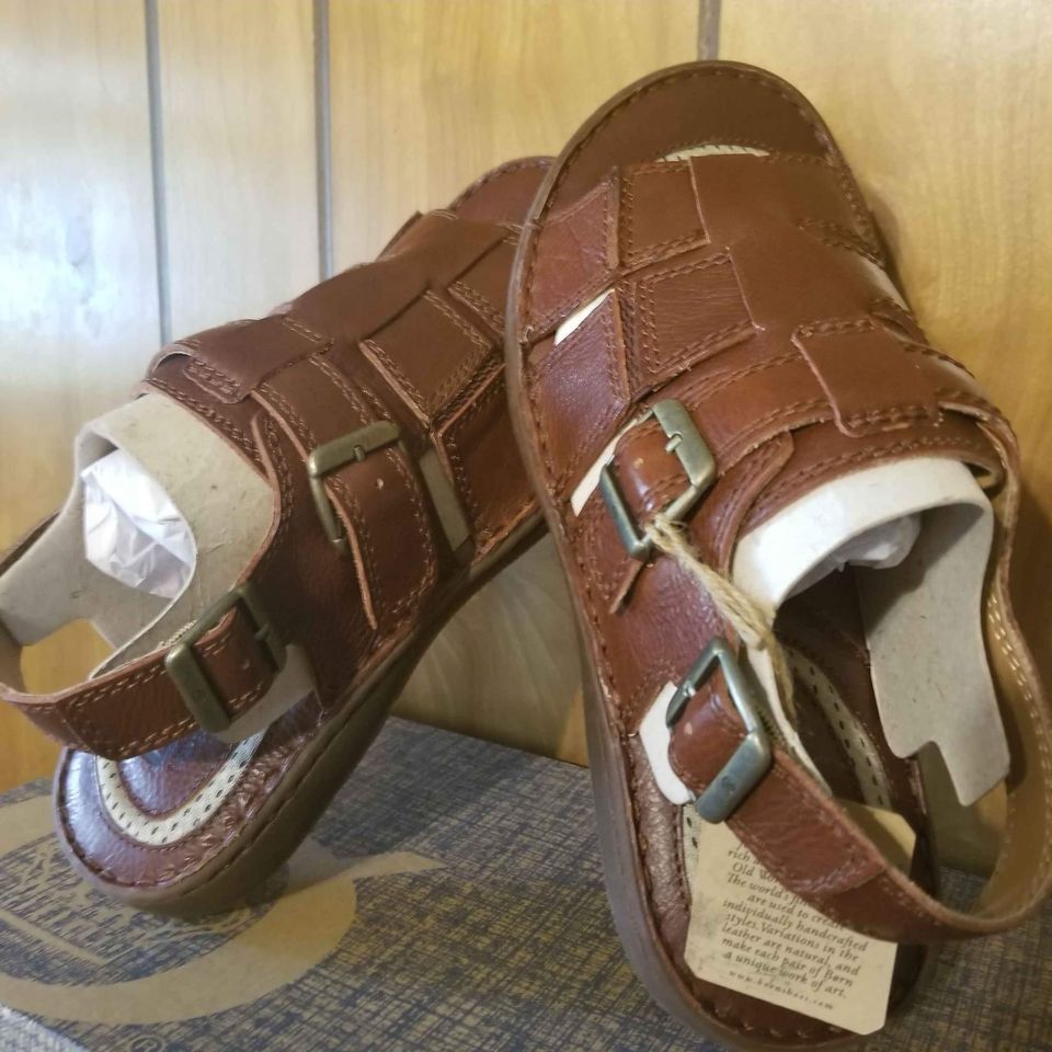 Born Born Miguel F/G Sandals - Leather Men's - Bourban US 11 Size US 11 / EU 44 - 1 Thumbnail