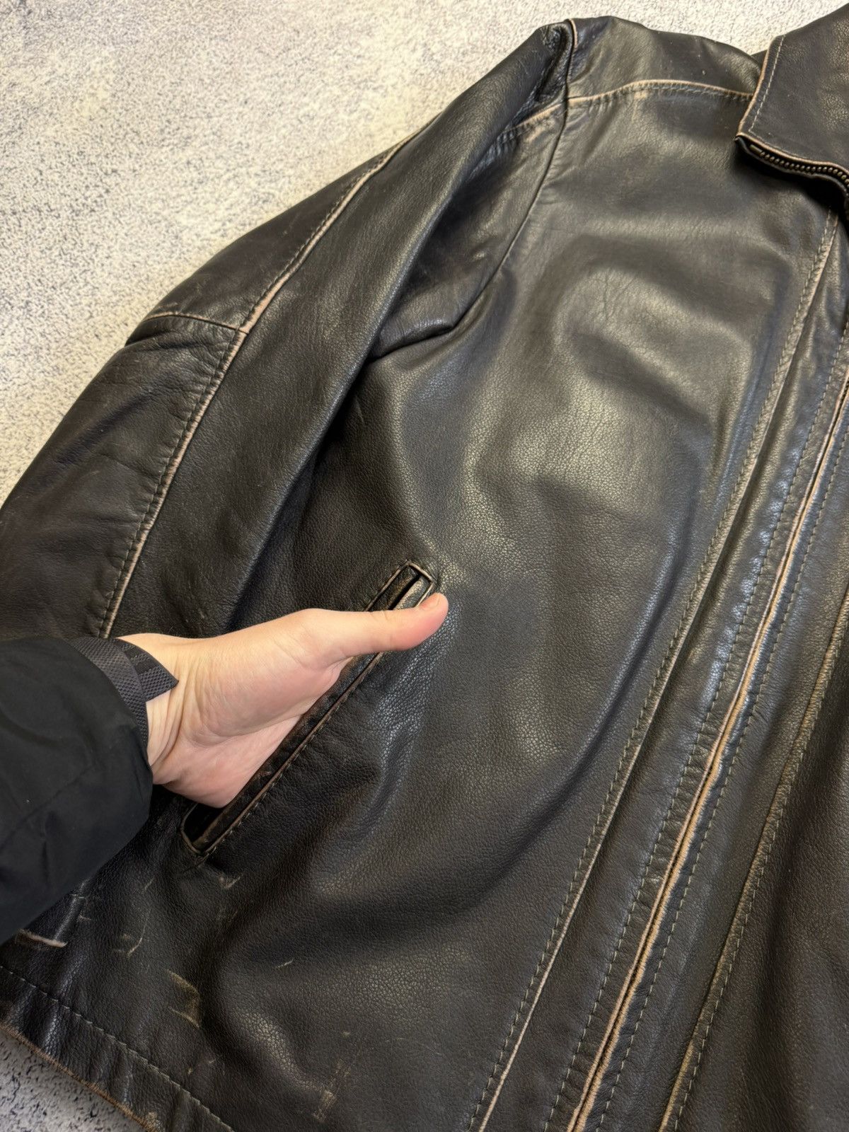 camel active Vintage Camel Active Leather Jacket Rare Old Money Size US M / EU 48-50 / 2 - 8 Thumbnail