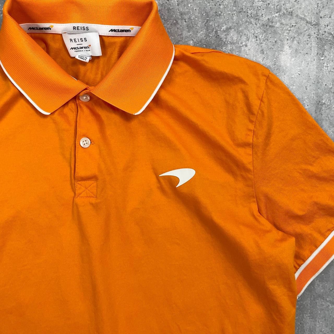 Reiss REISS x McLaren F1 Crypto Polo Shirt Orange Size L Size US L / EU 52-54 / 3 - 11 Thumbnail