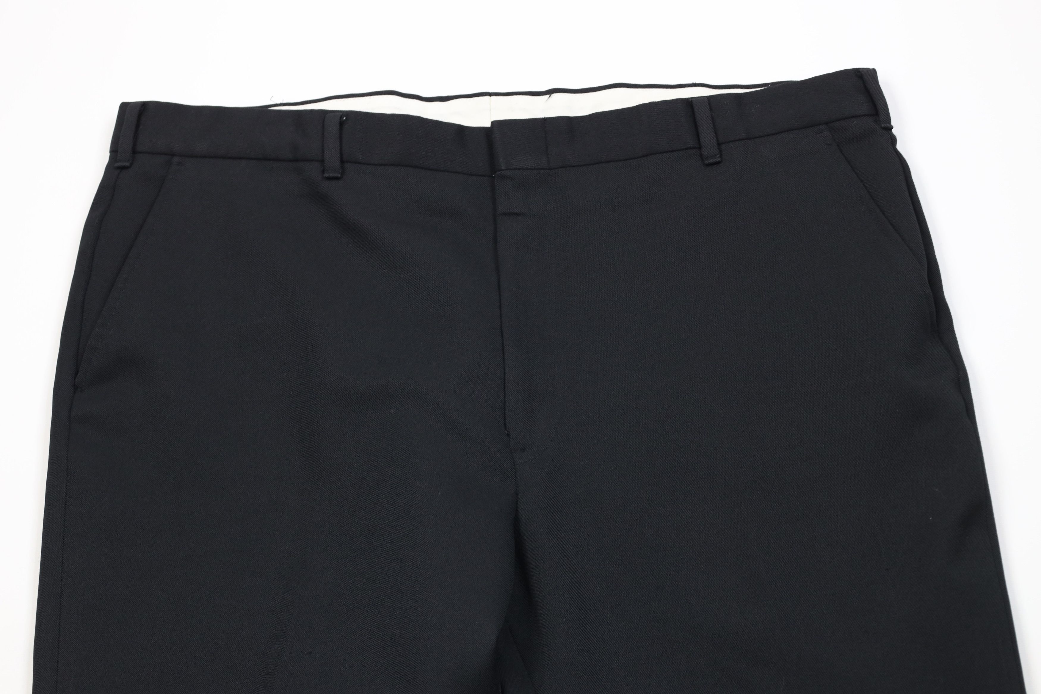 Vintage Vintage 70s Streetwear Flared Wide Leg Chino Pants Black USA Size US 40 / EU 56 - 2 Thumbnail