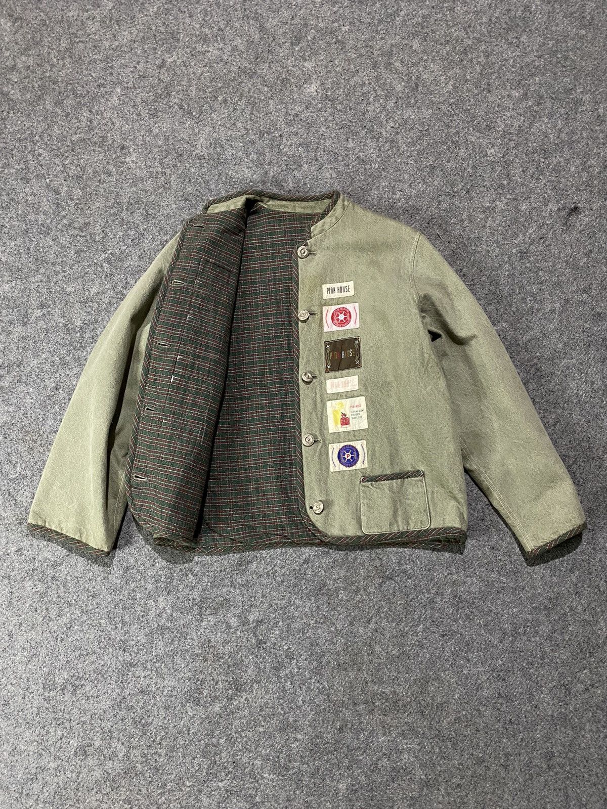 Japanese Brand × Pink House Vintage Pink House Patch Reversible Jacket Size US S / EU 44-46 / 1 - 1 Thumbnail