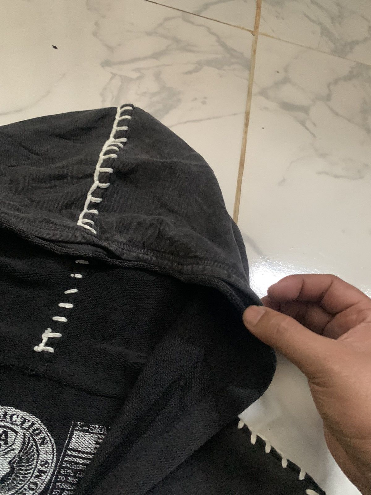 Affliction Rare y2k affliction rhinestones distressed zip up hoodie Size US XS / EU 42 / 0 - 12 Thumbnail