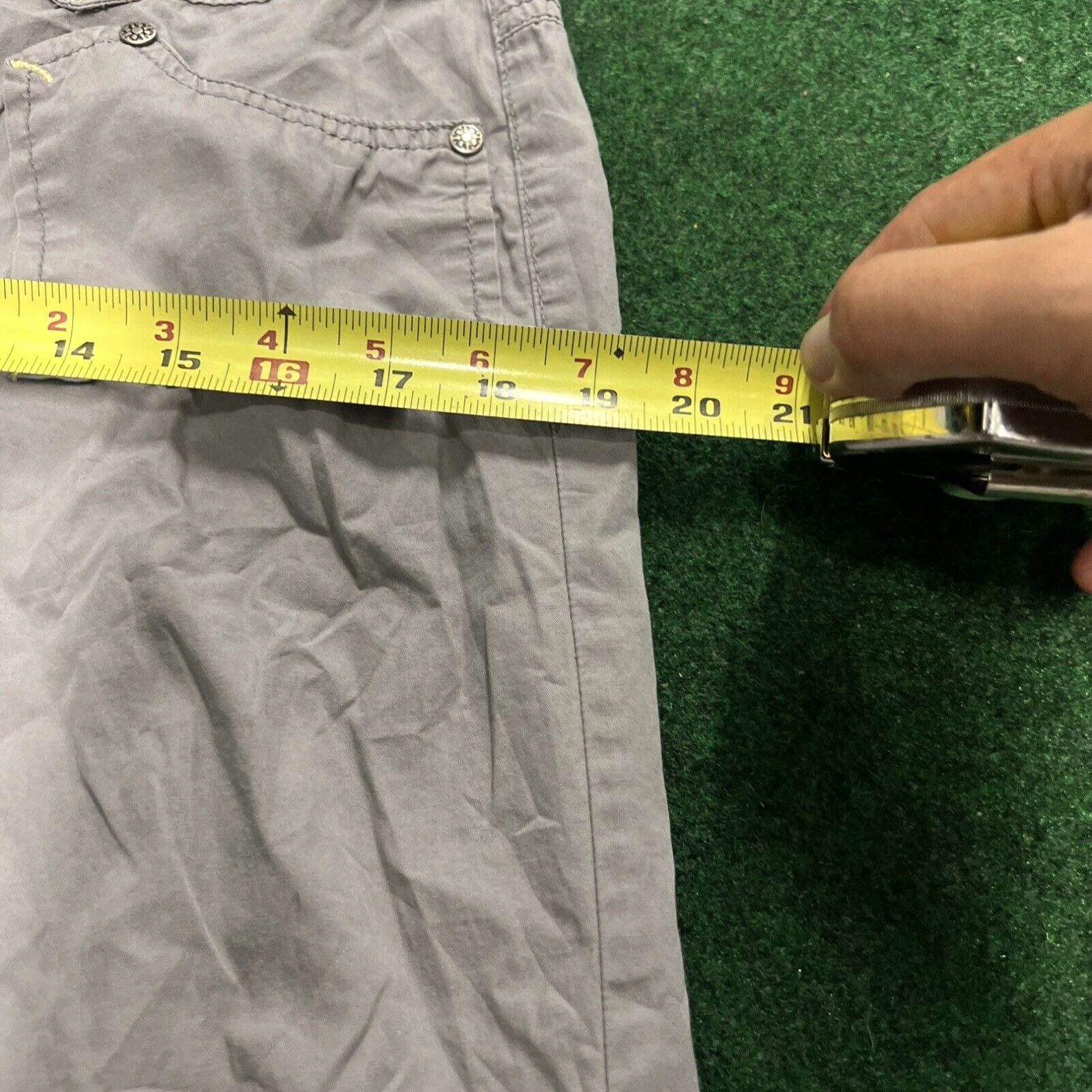 Vintage So Wear It Declare It Size 11 capri Grey Summer Outdoors Walking Size ONE SIZE - 6 Thumbnail