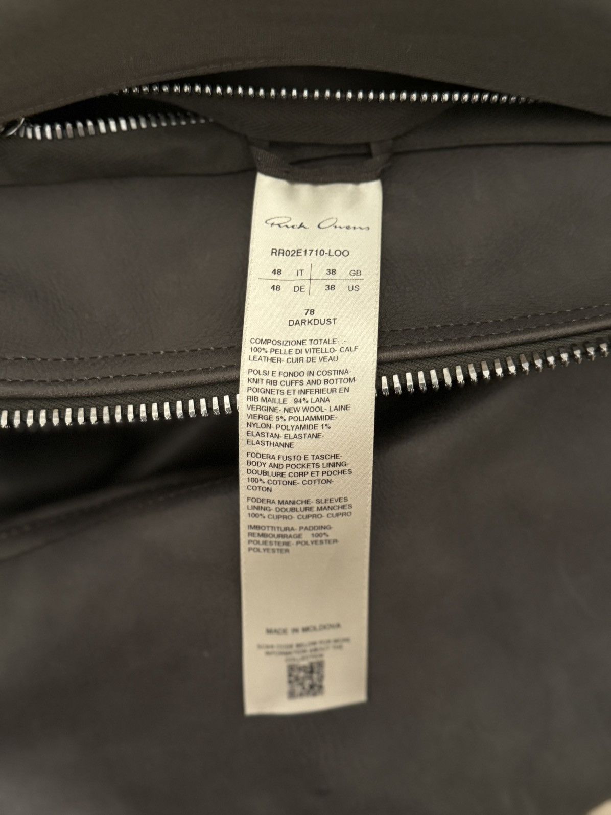 Rick Owens Rick Owens Blixa Dracollar Leather Jacket Size US M / EU 48-50 / 2 - 8 Thumbnail