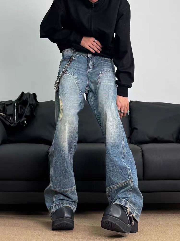 Japanese Brand × Jean Vintage Washed Blue Hip Hop Casual Jeans Size US 34 / EU 50 - 2 Thumbnail
