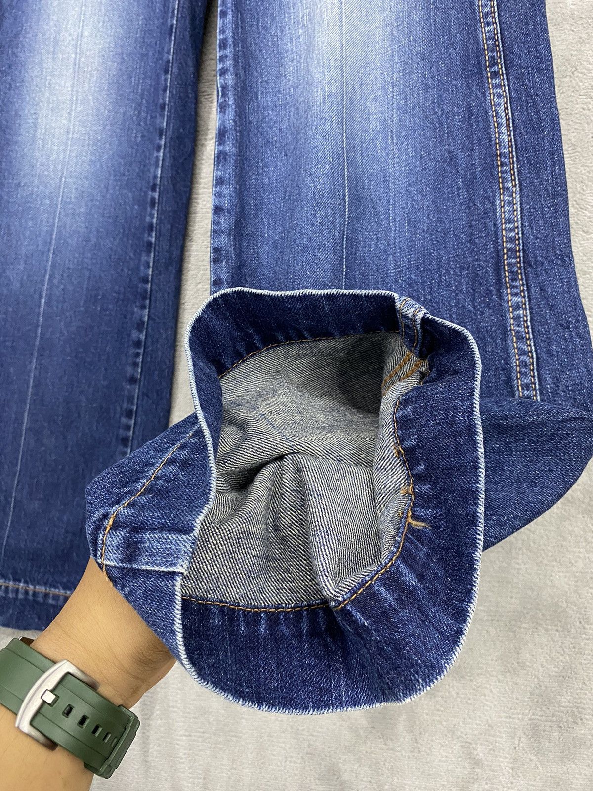 Hysteric Glamour × Japanese Brand × Spellbound JAPANESE BRAND D.M.G FADED BLUE DENIM JEANS Size US 30 / EU 46 - 11 Thumbnail