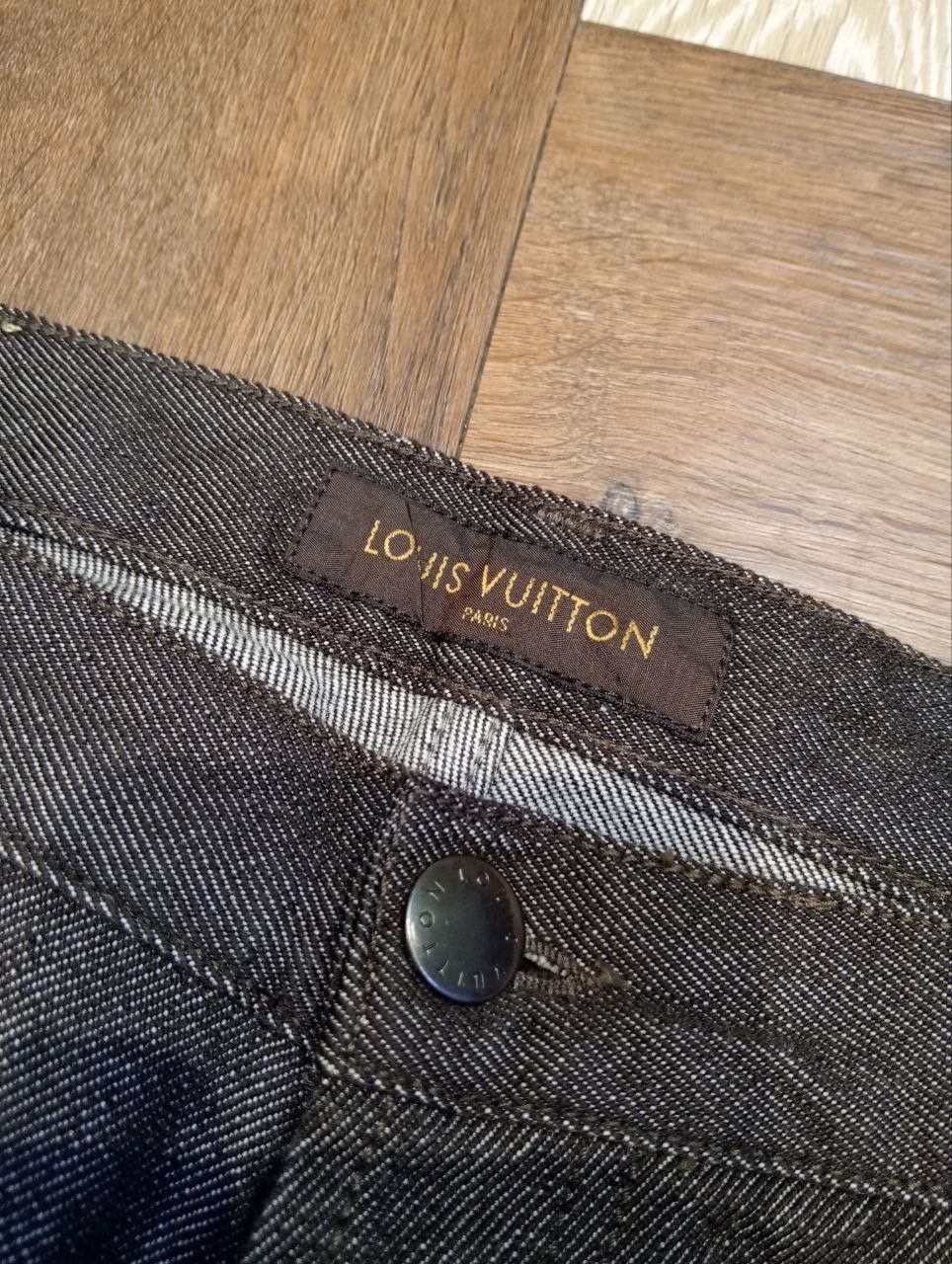 Louis Vuitton LUXURY LOUIS VUITTON COMBINE WOOL COTTON SELVEDGE PANTS Size US 34 / EU 50 - 5 Thumbnail