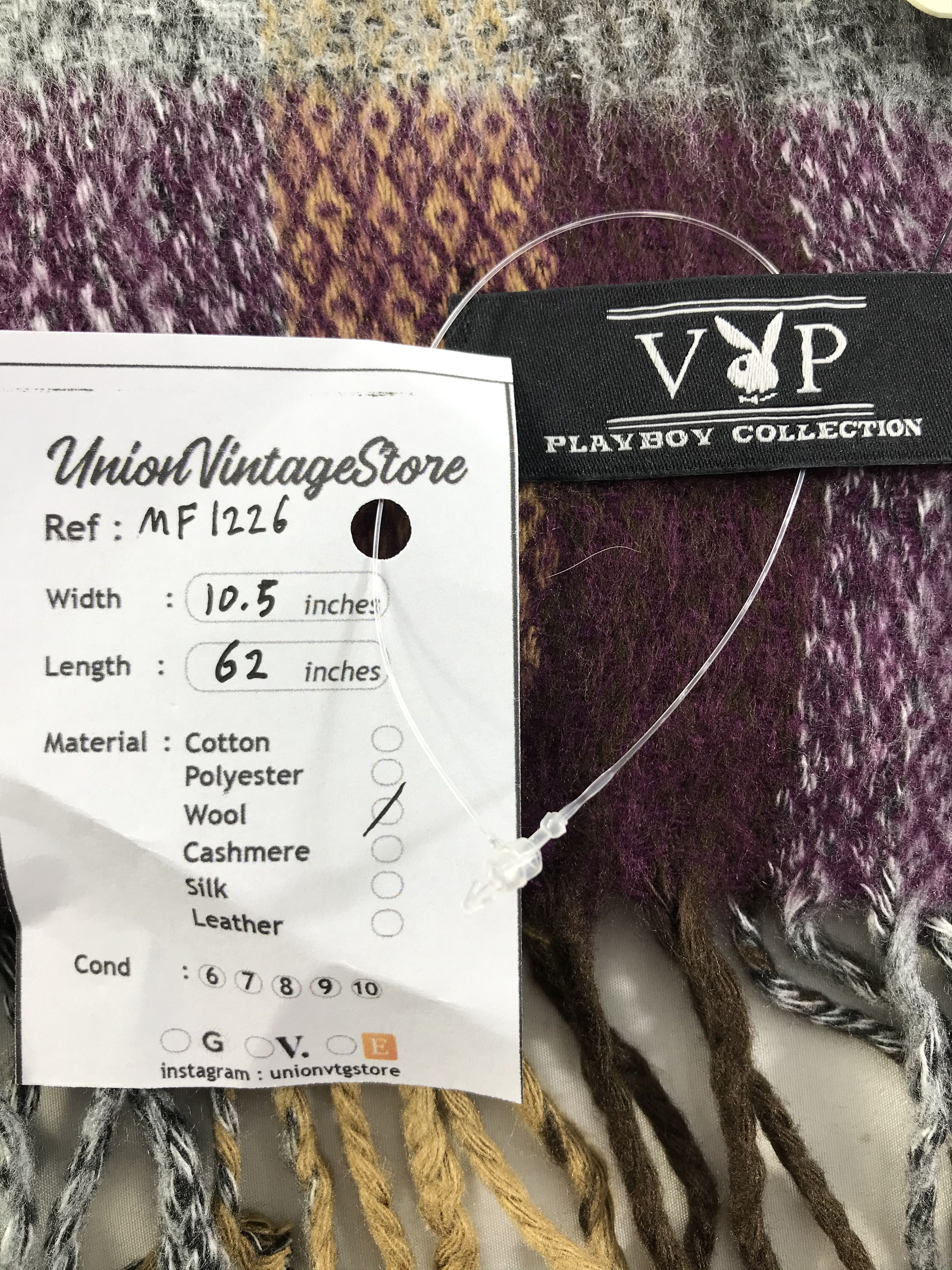 Playboy Vintage Playboy Scarf/Muffler/Neckwear MF1226 Size ONE SIZE - 4 Thumbnail