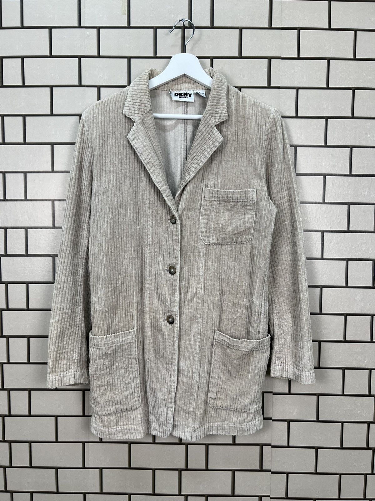 image of Dkny Coduroy Jean Women Jacket in Cream