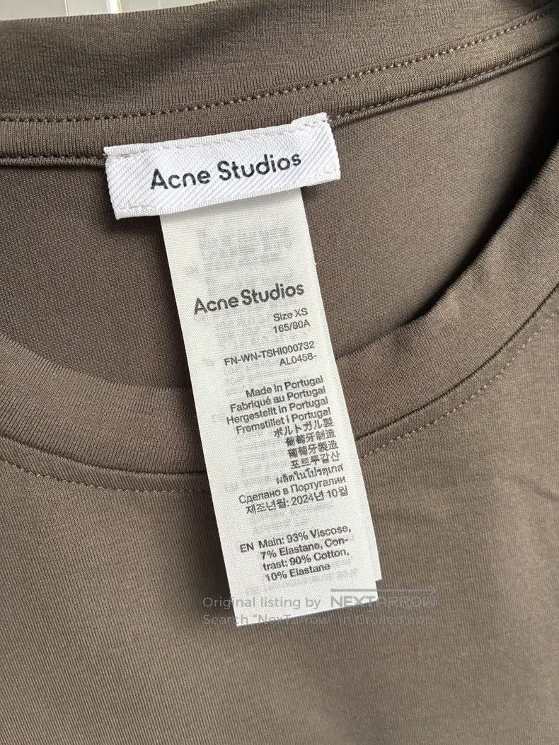 Acne Studios Acne Studios Contrast Lace Bow Two-Piece Short Sleeve, Bro Size XS / US 0-2 / IT 36-38 - 4 Thumbnail