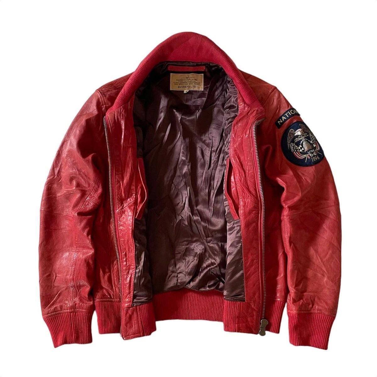 Avirex 💸BINDING OFFER💸AVIREX Goatskin Leather Bomber Jacket Size US M / EU 48-50 / 2 - 10 Thumbnail