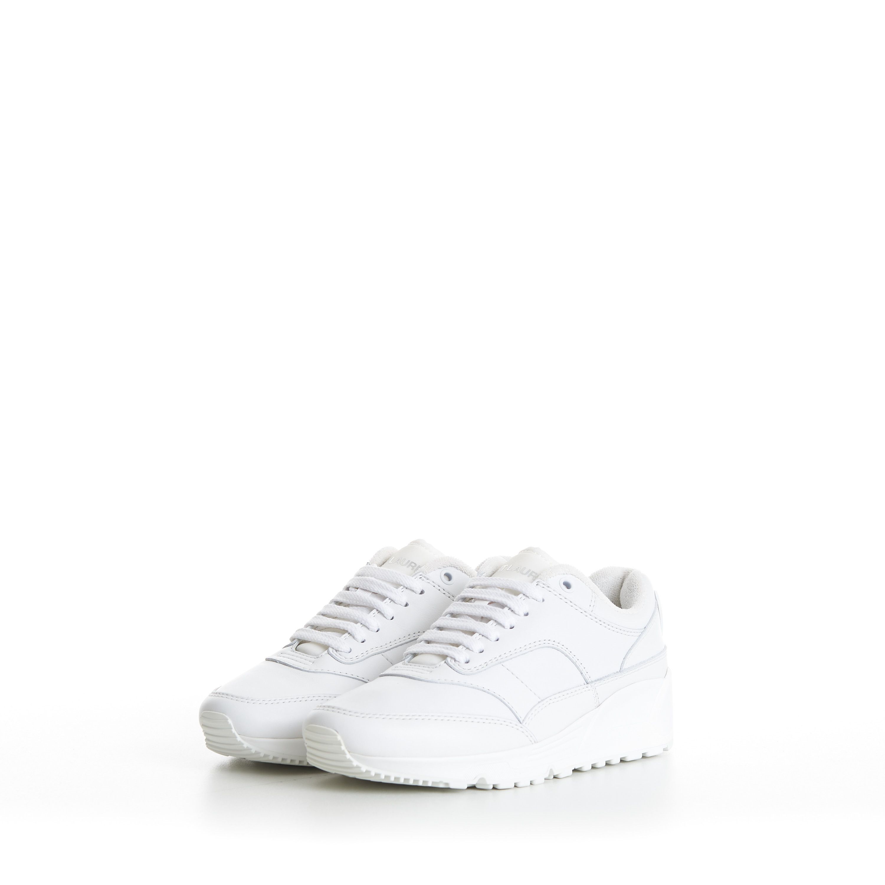 Saint Laurent Paris Women's White 'Bump' Low-top Sneakers - Smooth Leather Size US 10 / IT 40 - 4 Thumbnail