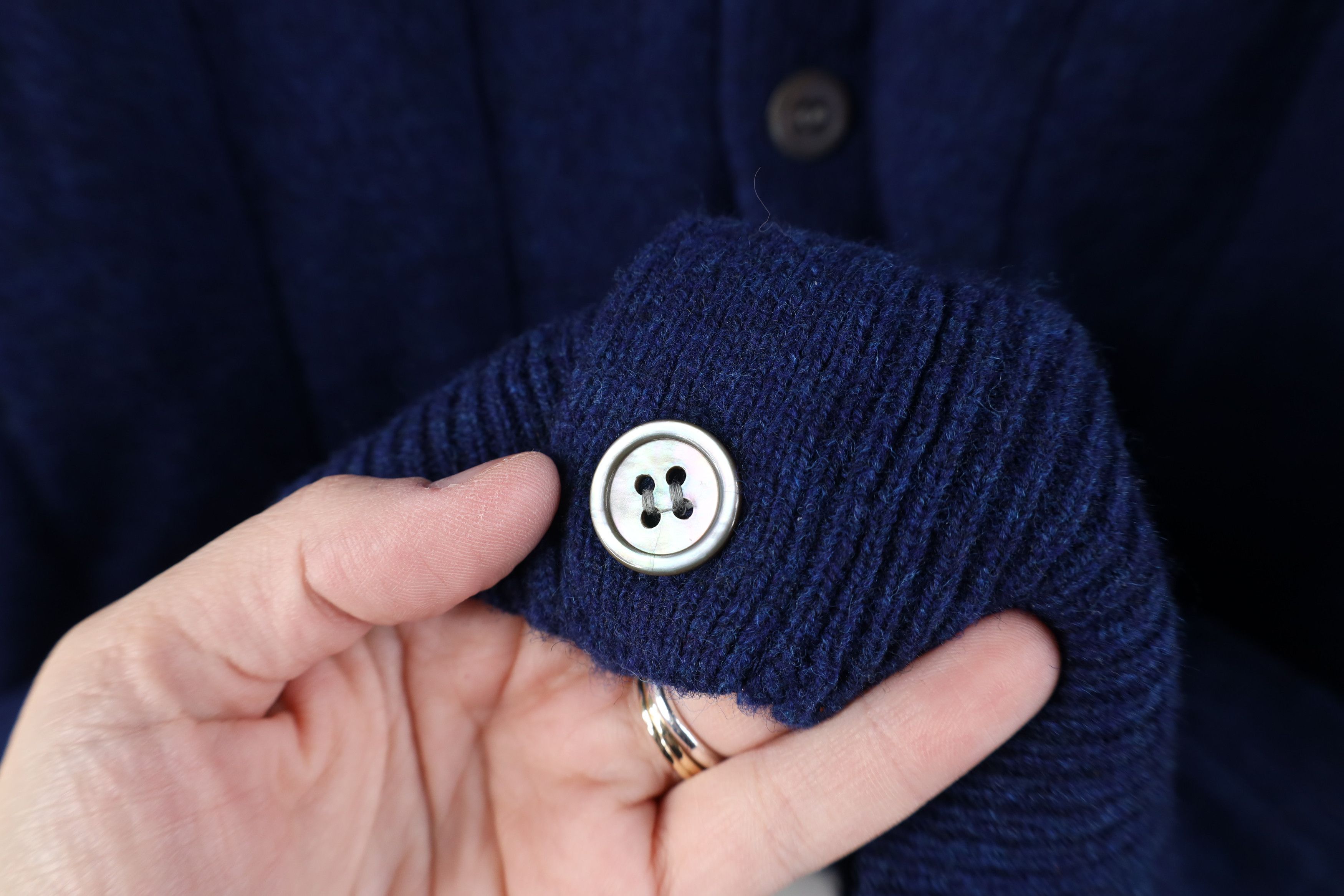 Vintage Vintage 90s Streetwear Lambswool Knit Cardigan Sweater Size US L / EU 52-54 / 3 - 4 Thumbnail