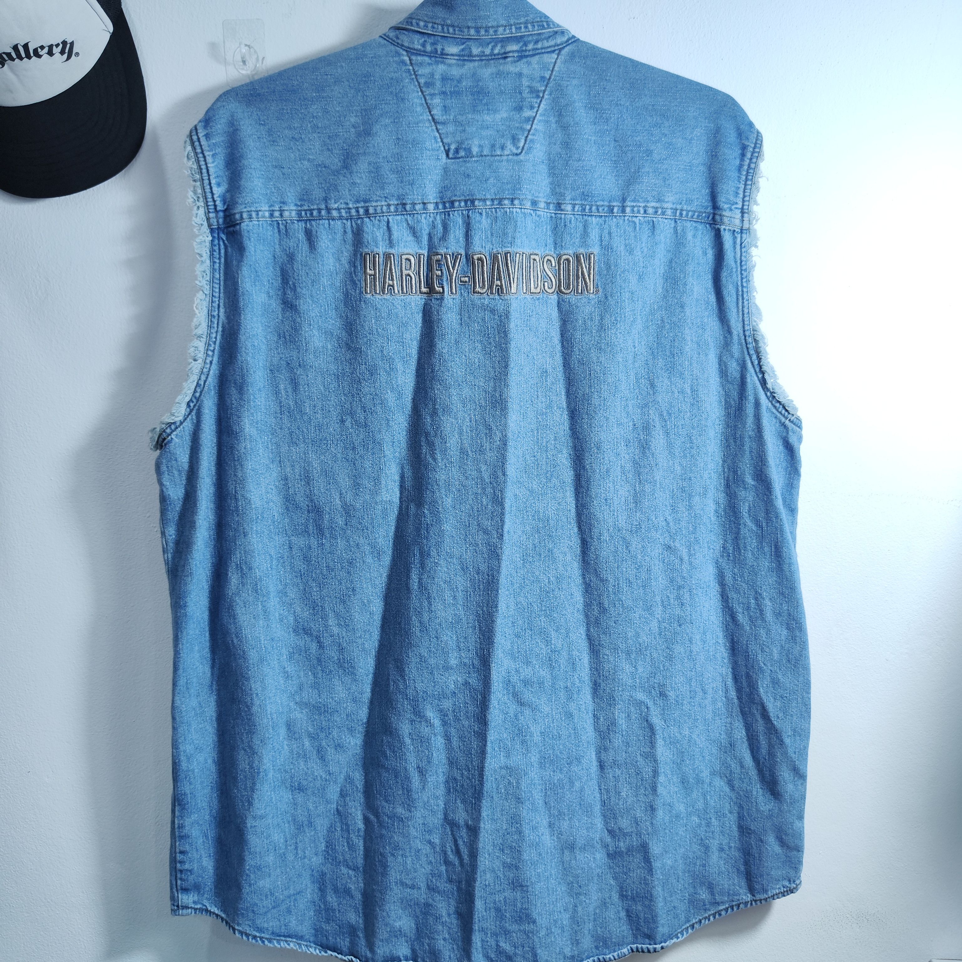 Harley Davidson harley davidson jean jacket men XL Blue Double side Size US XL / EU 56 / 4 - 5 Thumbnail