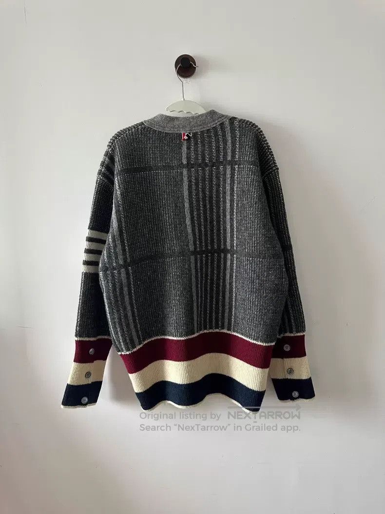 Thom Browne Thom Browne Striped color block wool cardigan Size US S / EU 44-46 / 1 - 2 Thumbnail
