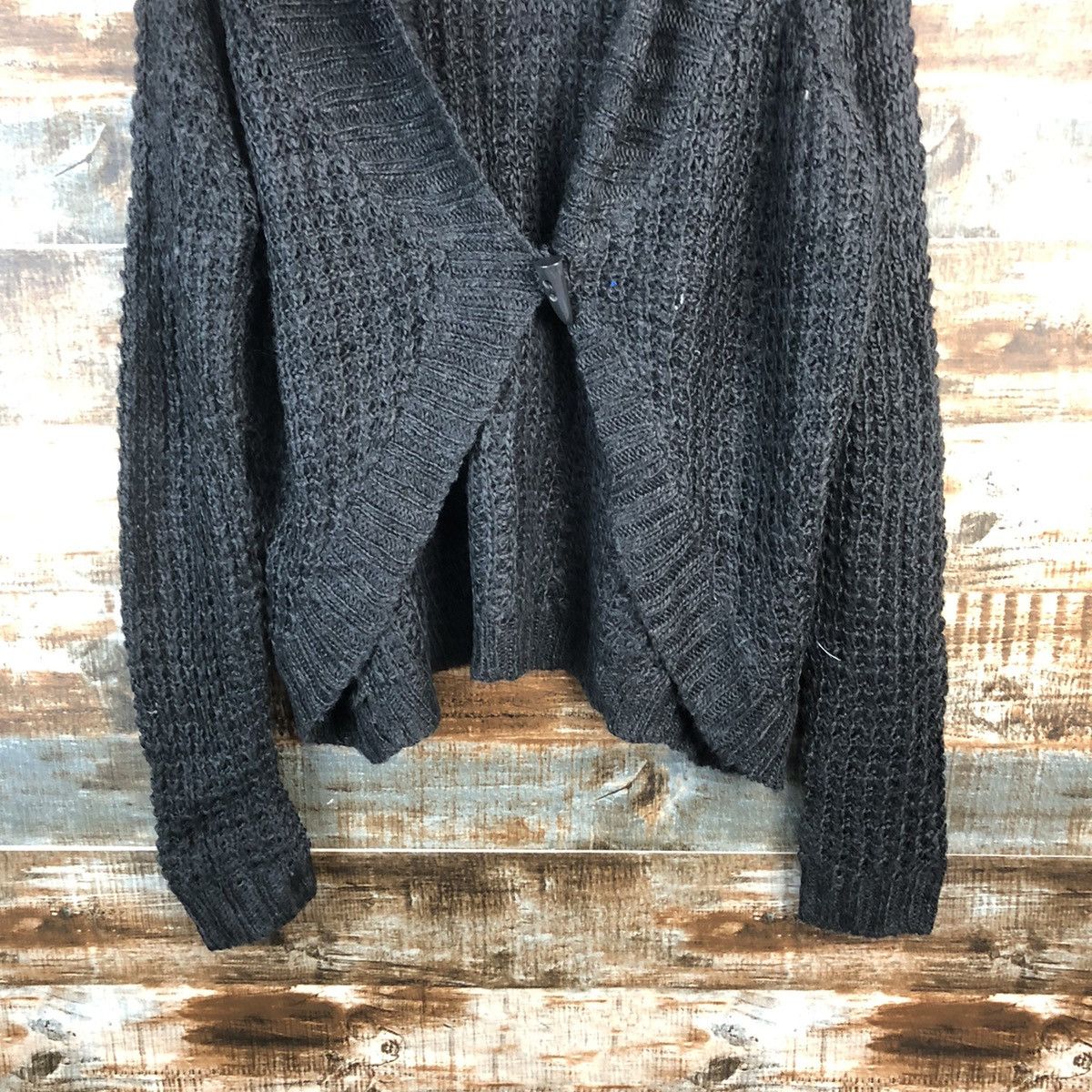 Homespun Knitwear DL Anna Luna japan Black Cardigan Knitwear #C528 Size M / US 6-8 / IT 42-44 - 3 Thumbnail