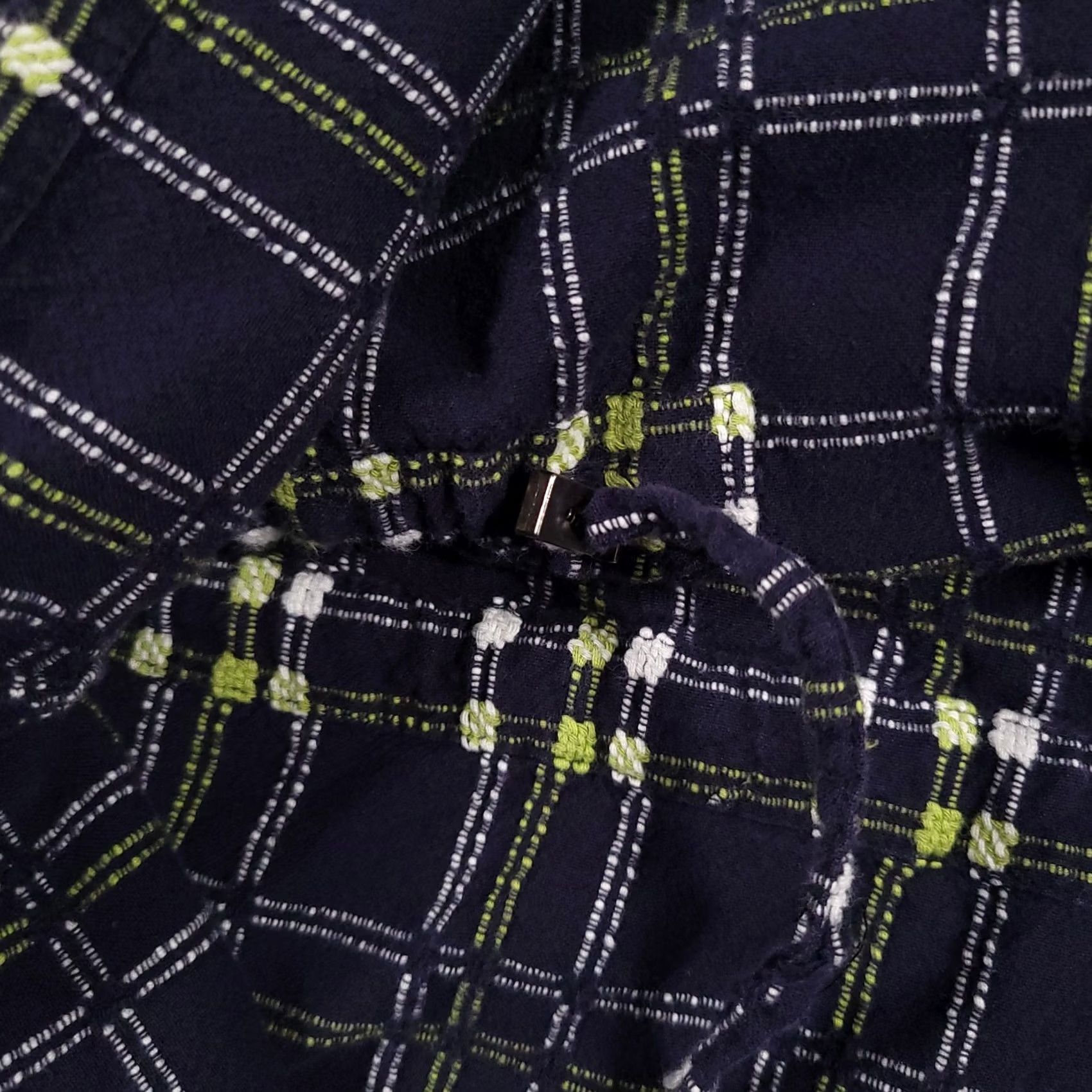 Vintage Christopher & Banks Shirt Women's Large Button Up Roll Tab Sleeve Textured Cinch Women's Size L / US 10 / IT 46 - 6 Thumbnail