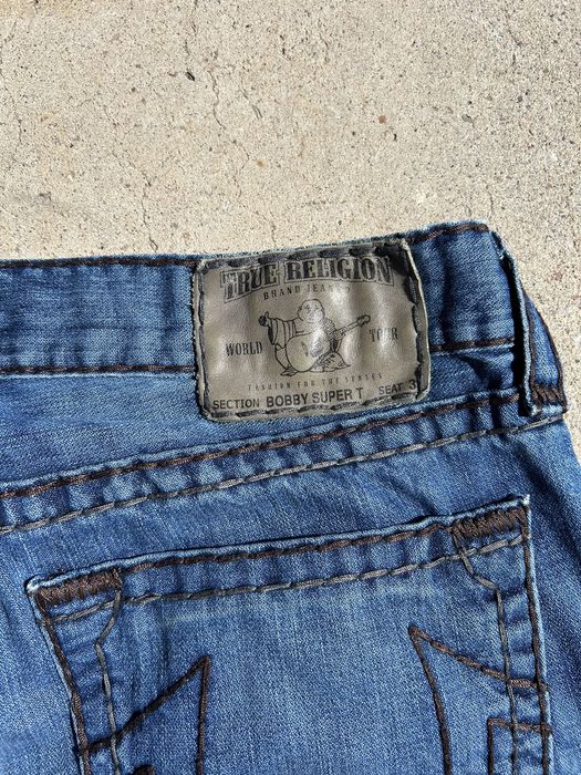 Vintage True Religion y2k low waisted patchwork bootcut jeans