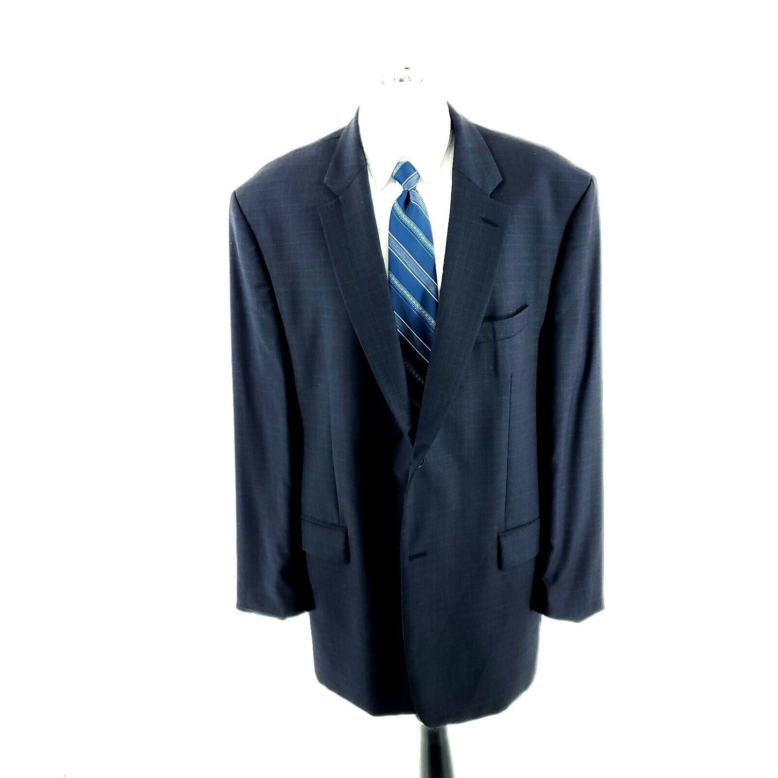 Ralph Lauren Ralph Lauren Wool 2 Button Blazer 46L Plaid With Blue Brown Size 46L - 2 Thumbnail