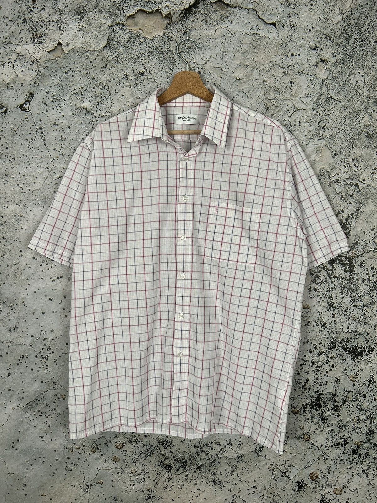 Yves Saint Laurent Vintage Yves Saint Laurent Pour Homme Shirt 90s Rare Size US L / EU 52-54 / 3 - 1 Thumbnail