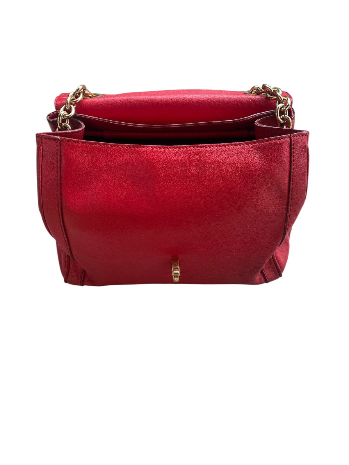 Dolce & Gabbana Dolce And Gabbana D&G Red Leather Padlock Top Handle Bag Size ONE SIZE - 6 Thumbnail
