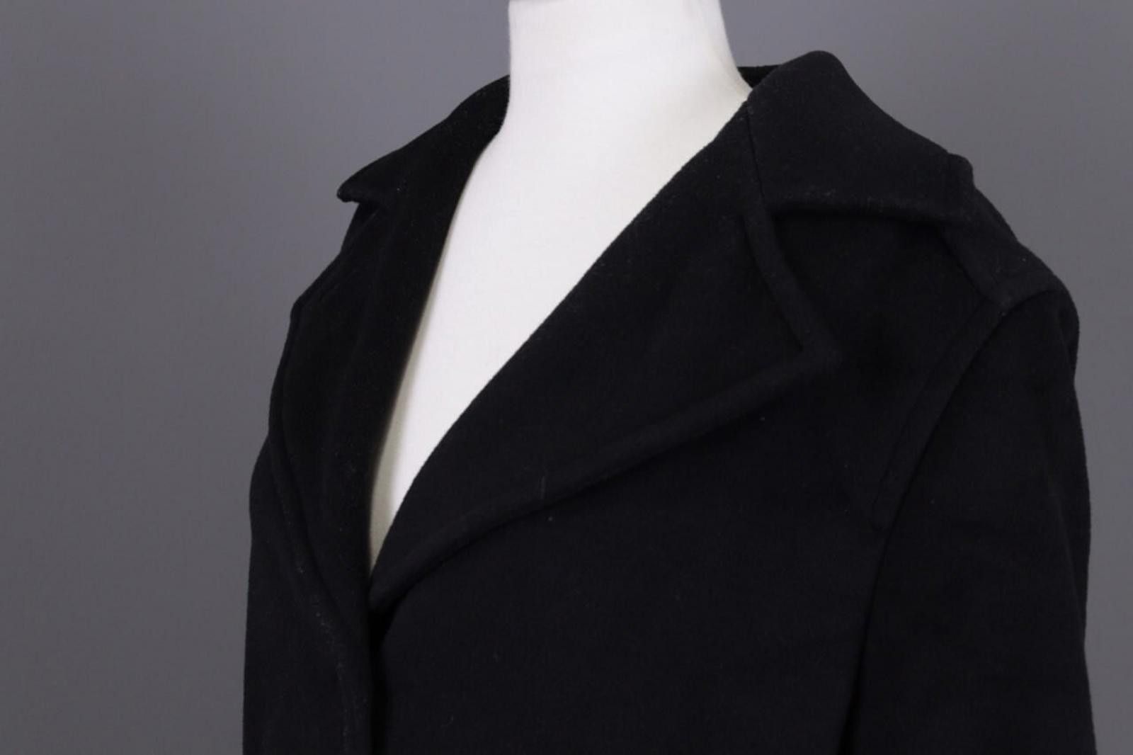 Designer Max Mara Pure Wool Single Breasted Coat GB 12 US 10 IT 44 Size L / US 10 / IT 46 - 8 Thumbnail