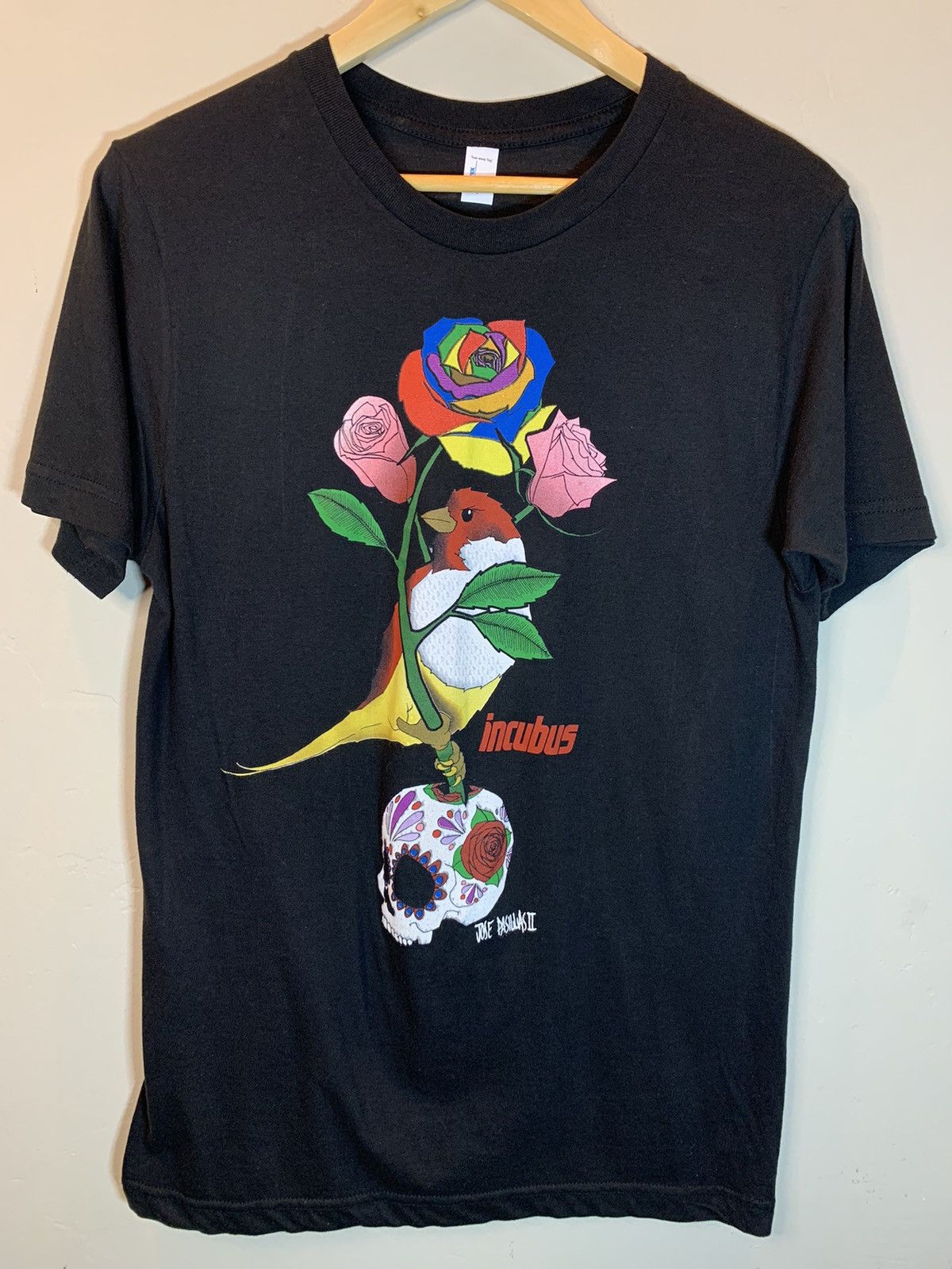 Band Tees × Vintage RARE Vintage Incubus Skull Rose Jose Pasillas Art Band Shirt Size US M / EU 48-50 / 2 - 1 Thumbnail