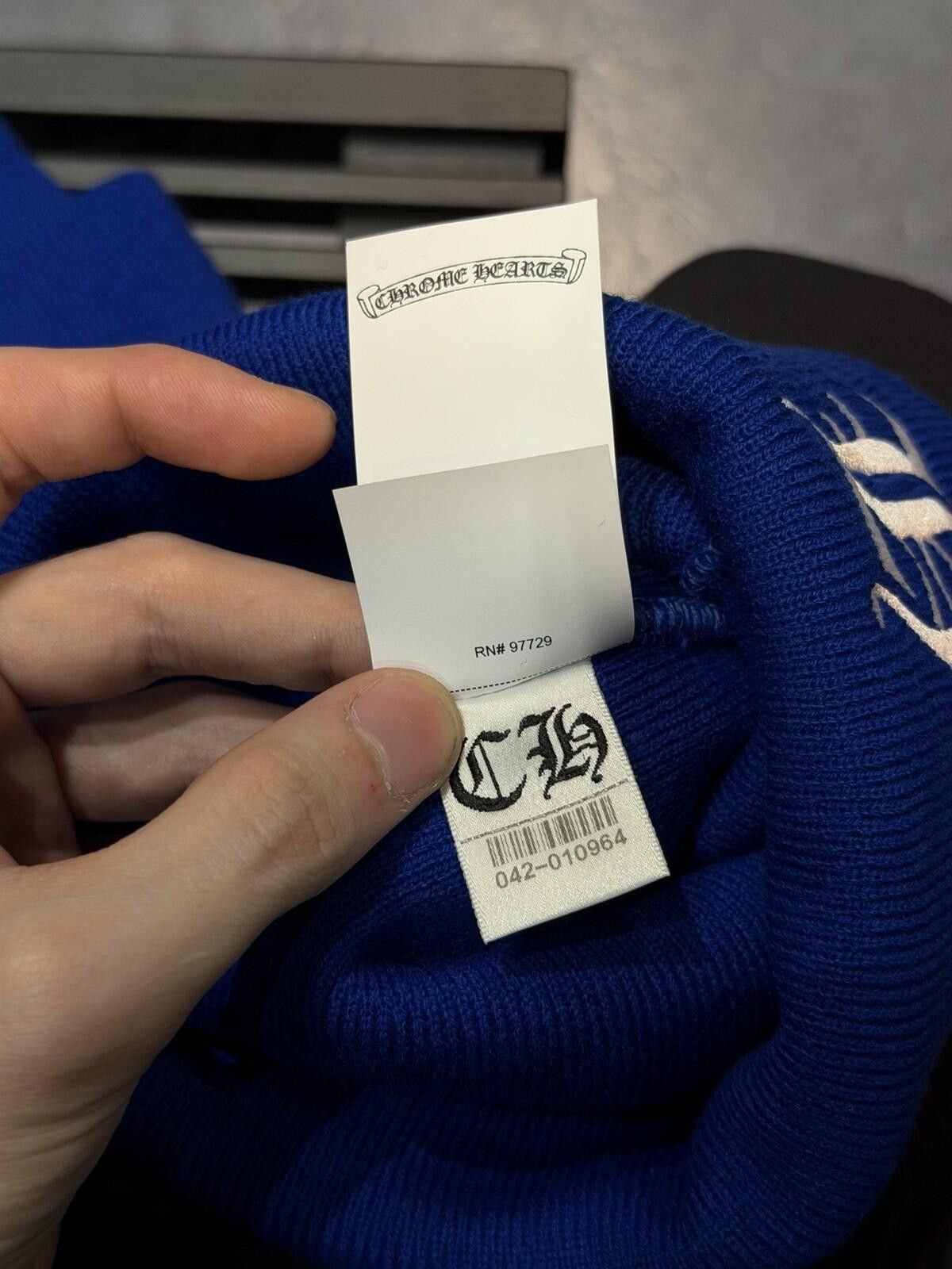 Chrome Hearts Chrome Hearts Blue White Beanie 100% Authentic (Brand NEW) Size ONE SIZE - 8 Thumbnail