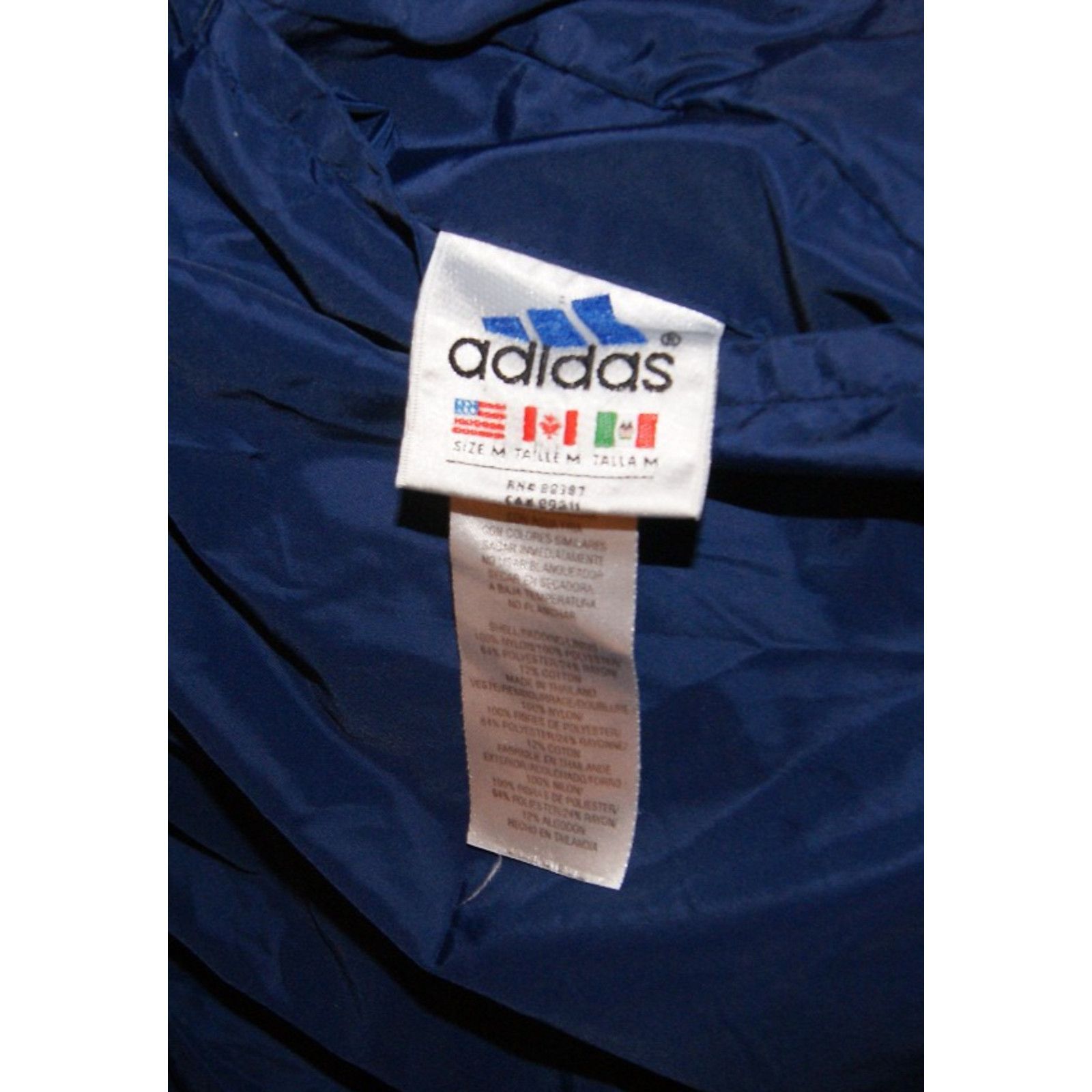 Adidas VTG Y2K Adidas Men’s M Reversible Hooded Blue Puffer Jacket Size M / US 6-8 / IT 42-44 - 4 Thumbnail