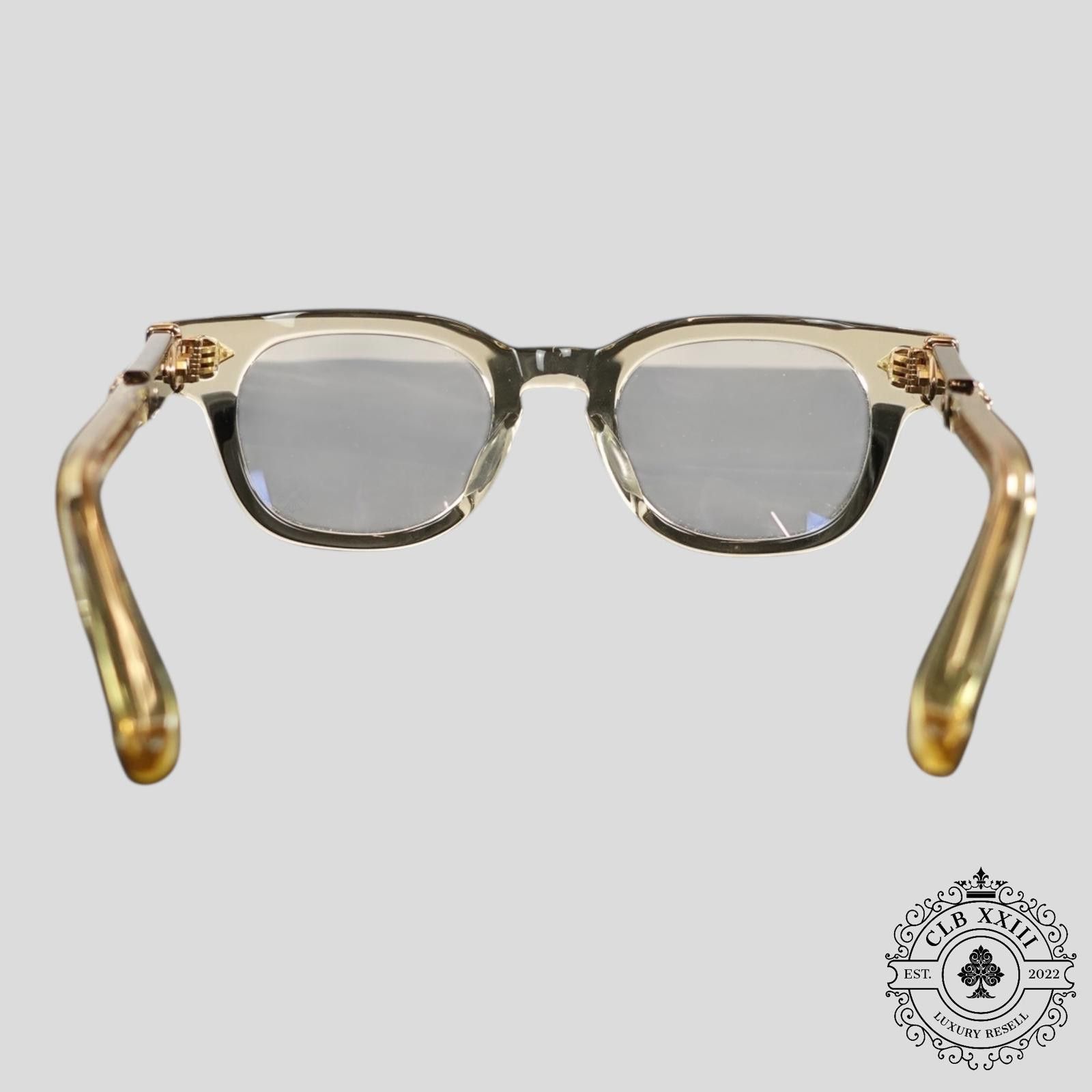 Chrome Hearts Chrome Hearts Jenna Tail Yea Glasses in Clear/Gold Size ONE SIZE - 7 Thumbnail