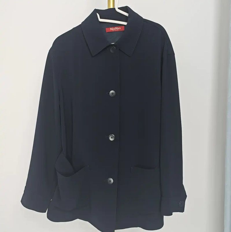 Max Mara MaxMara Spring Autumn Black Short Cardigan 0089 Size M / US 6-8 / IT 42-44 - 1 Thumbnail