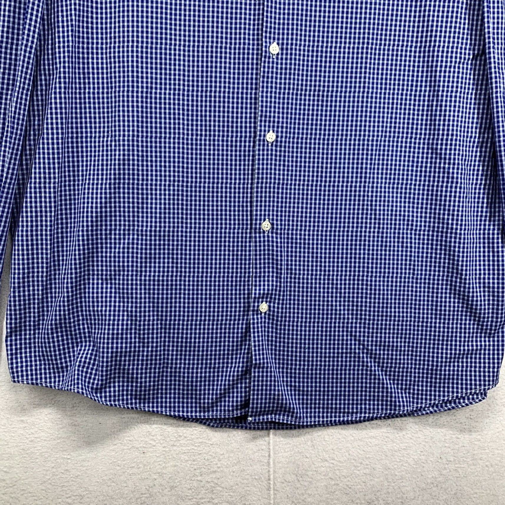 Dockers DOCKERS Shirt Plaid Button-Up Long Sleeve Blue XL Regular Mens Size US XL / EU 56 / 4 - 5 Thumbnail