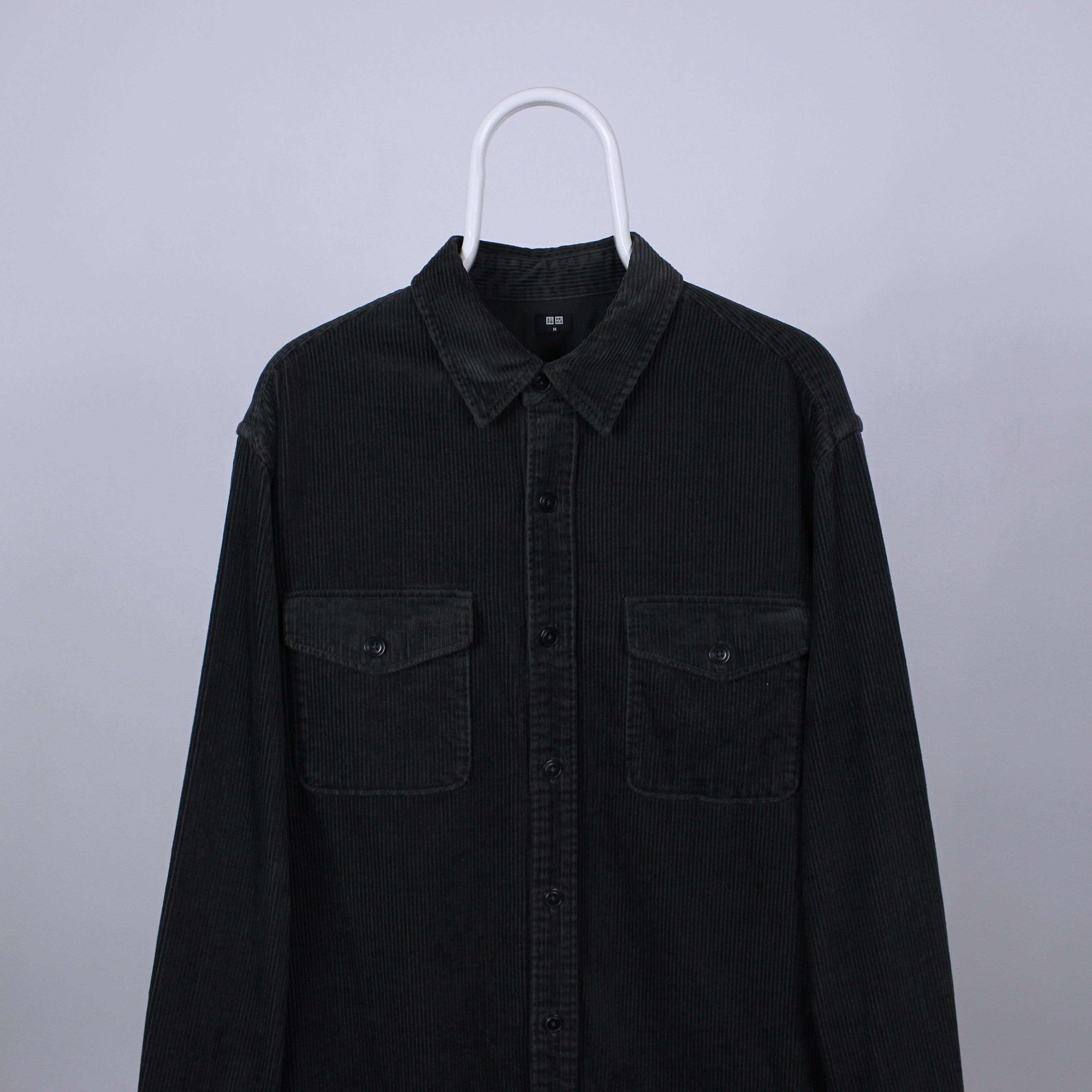 Uniqlo velvet shirt men brown M vintage heavy jacket