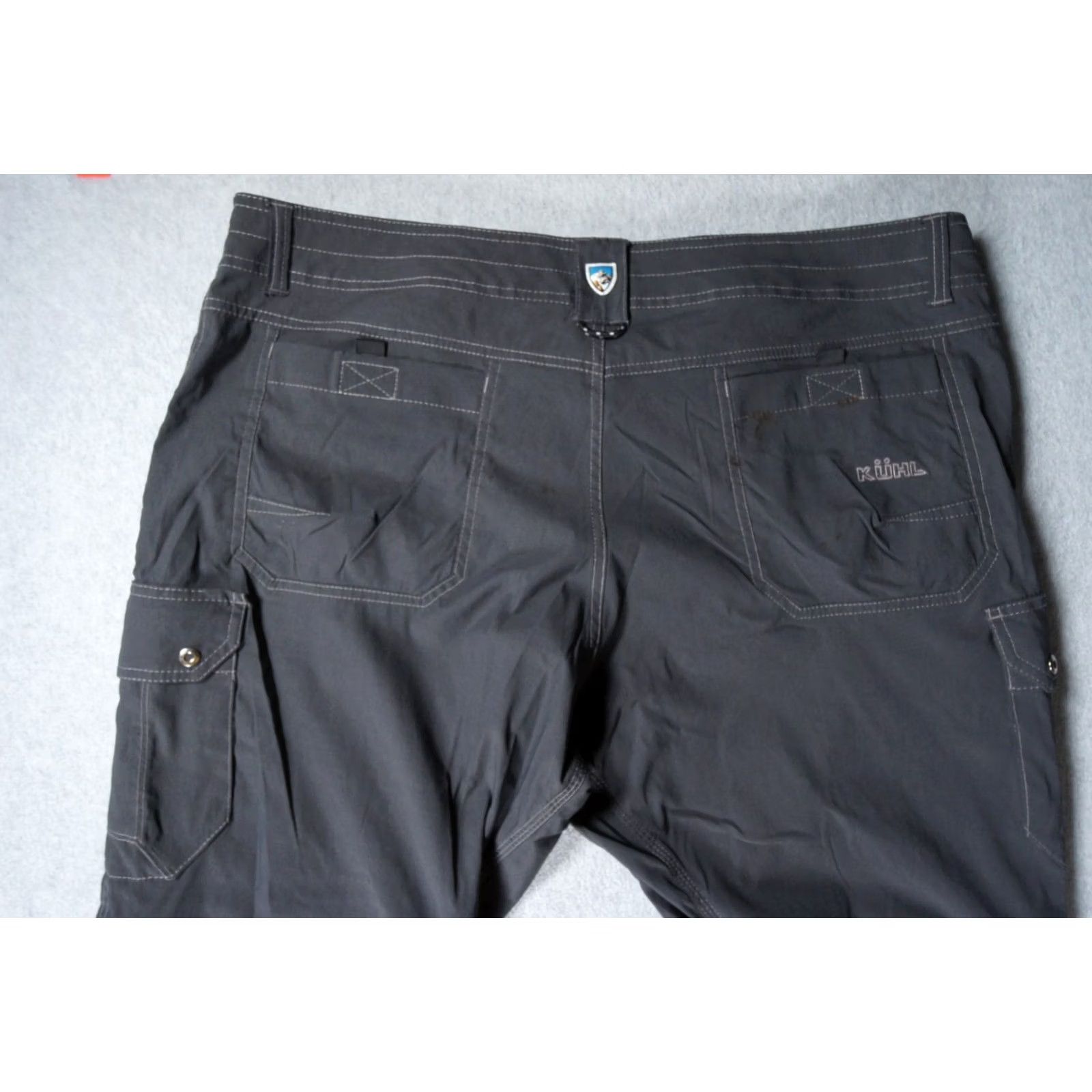 Vintage Kuhl Pants Mens 40x32 Gray Renegade Convertible Hiking Tactical Zip Off Cargo Pants Size US 40 / EU 56 - 6 Thumbnail