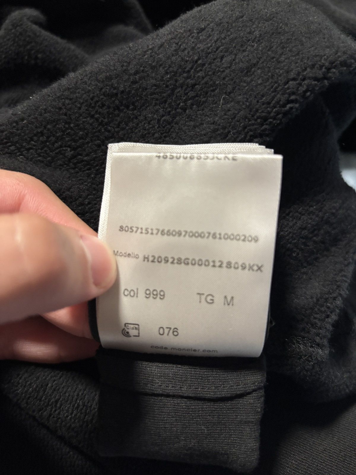 Moncler Genius Moncler Genius 2 Moncler 1952 Black Patch Hoodie Size US S / EU 44-46 / 1 - 17 Thumbnail