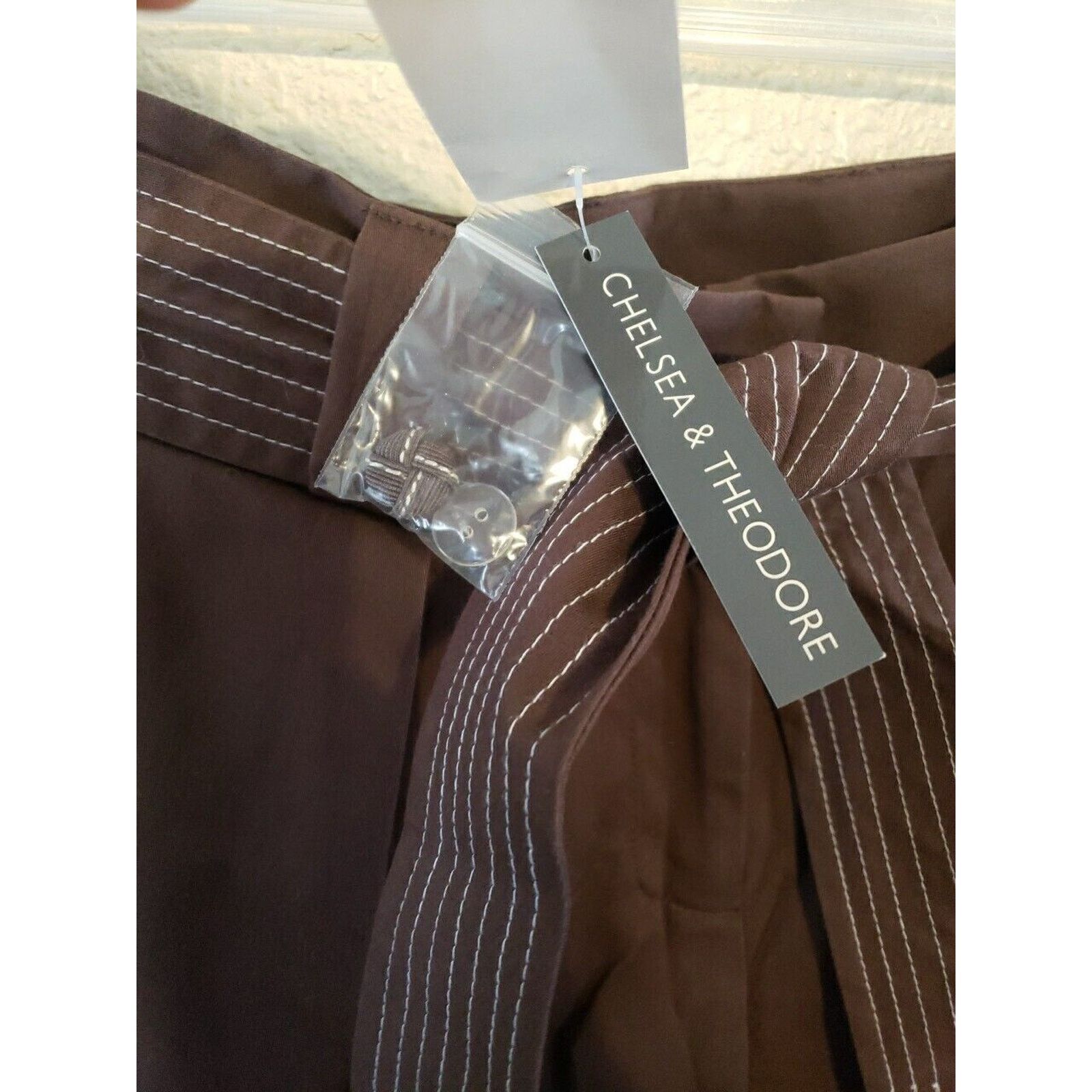 Other Chelsea Theodore Womens Size 6 Brown High Rise Shorts Size 28" / US 6 / IT 42 - 6 Thumbnail