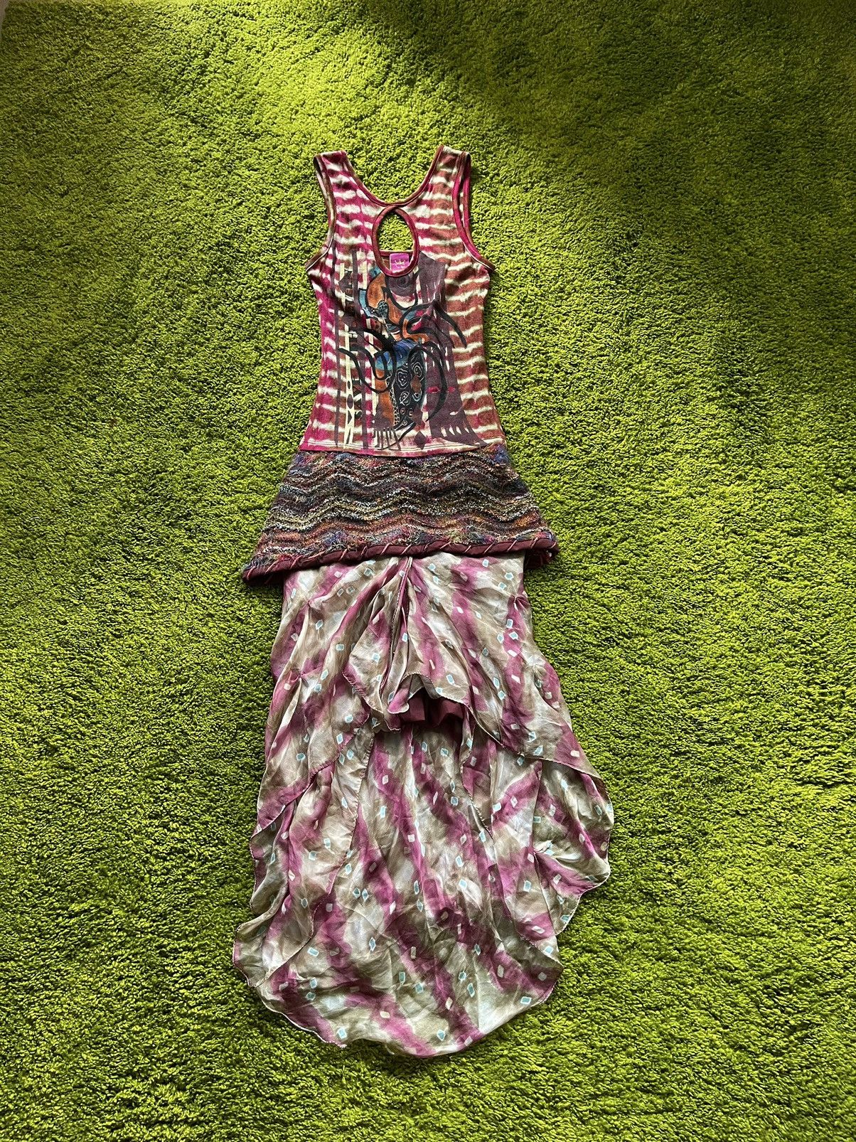 Save the Queen 2000s vintage mesh dress Y2K