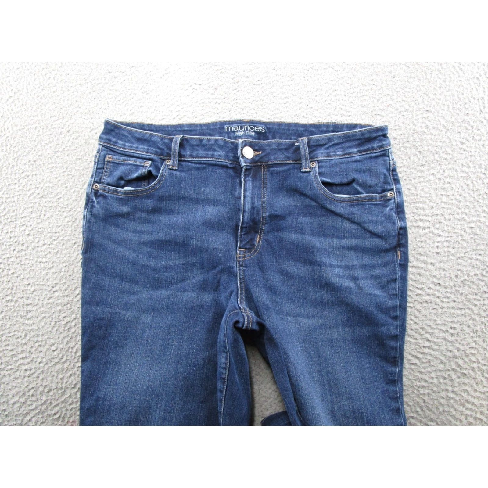 Vintage Maurices Women's High Rise Blue Stretch Denim Jeans Size 18 Size 40" / US 18 - 3 Thumbnail