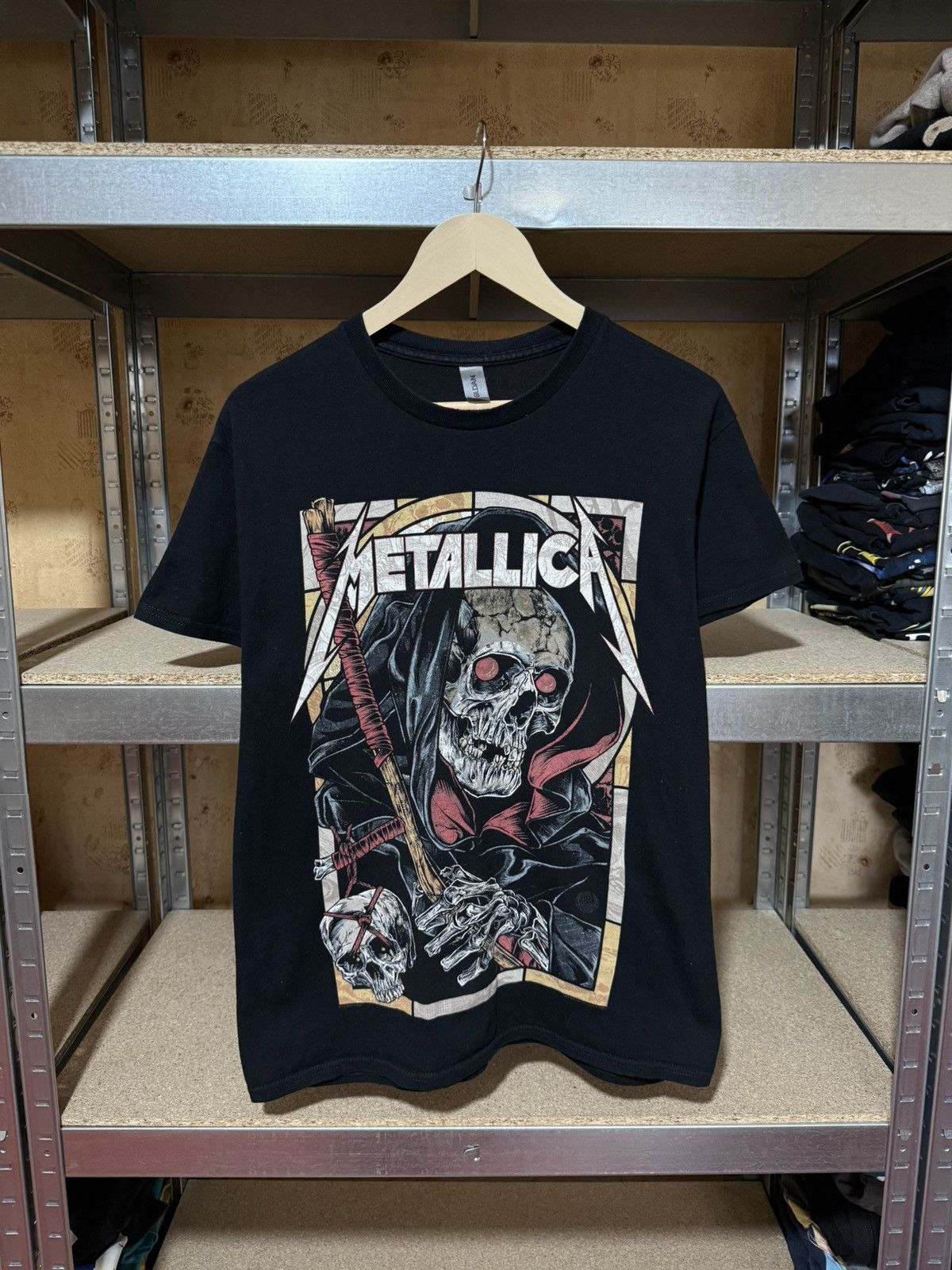 Band Tees × Metallica × Vintage Vintage 2018 Band Metallica Skull Death Metal Rock T-Shirt Size US M / EU 48-50 / 2 - 1 Thumbnail