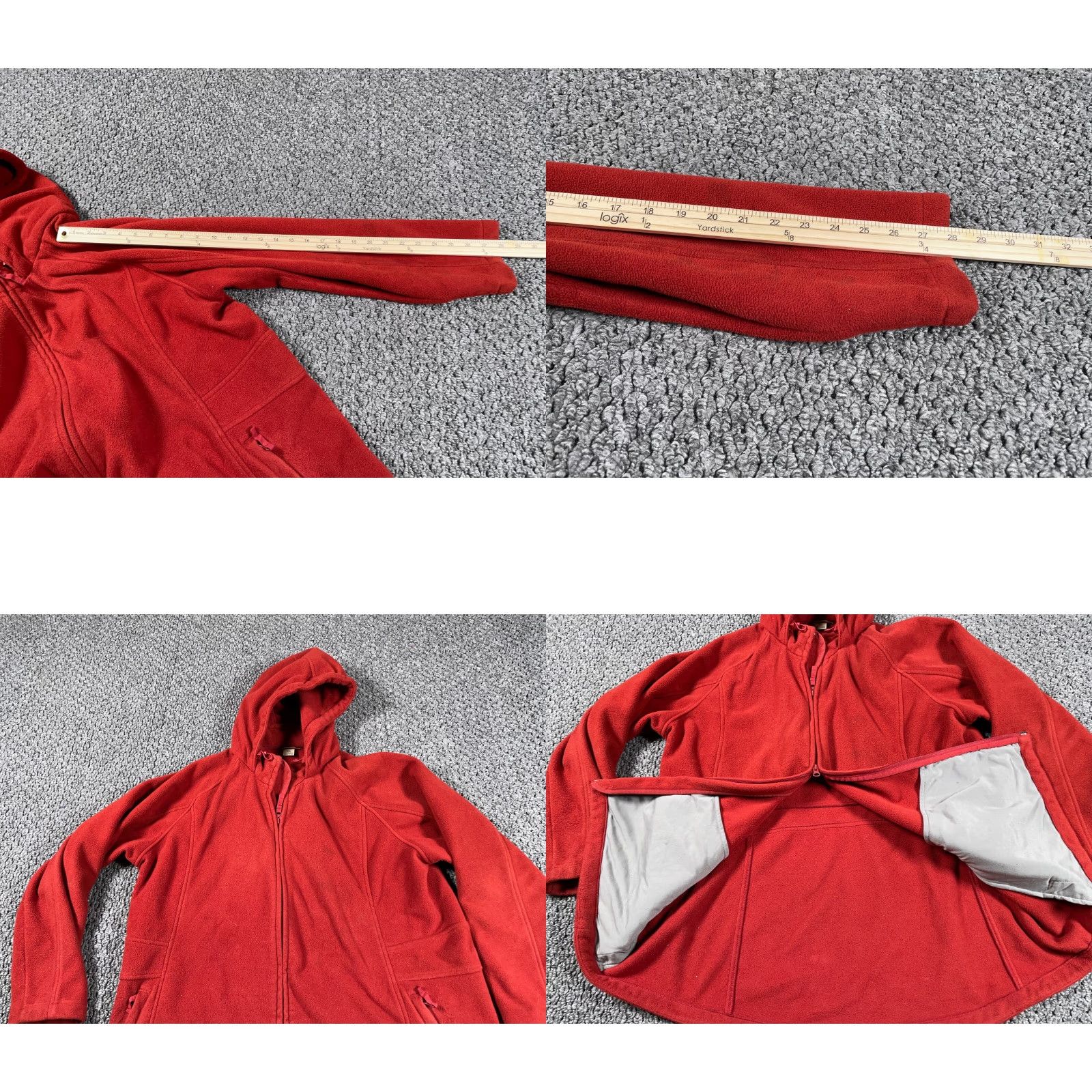 Vintage Duluth Hooded Jacket Adult 2XL Regular Red Fleece Parka Zip Full Zip Pockets Outdoor Hiking Men Size US XXL / EU 58 / 5 - 8 Thumbnail