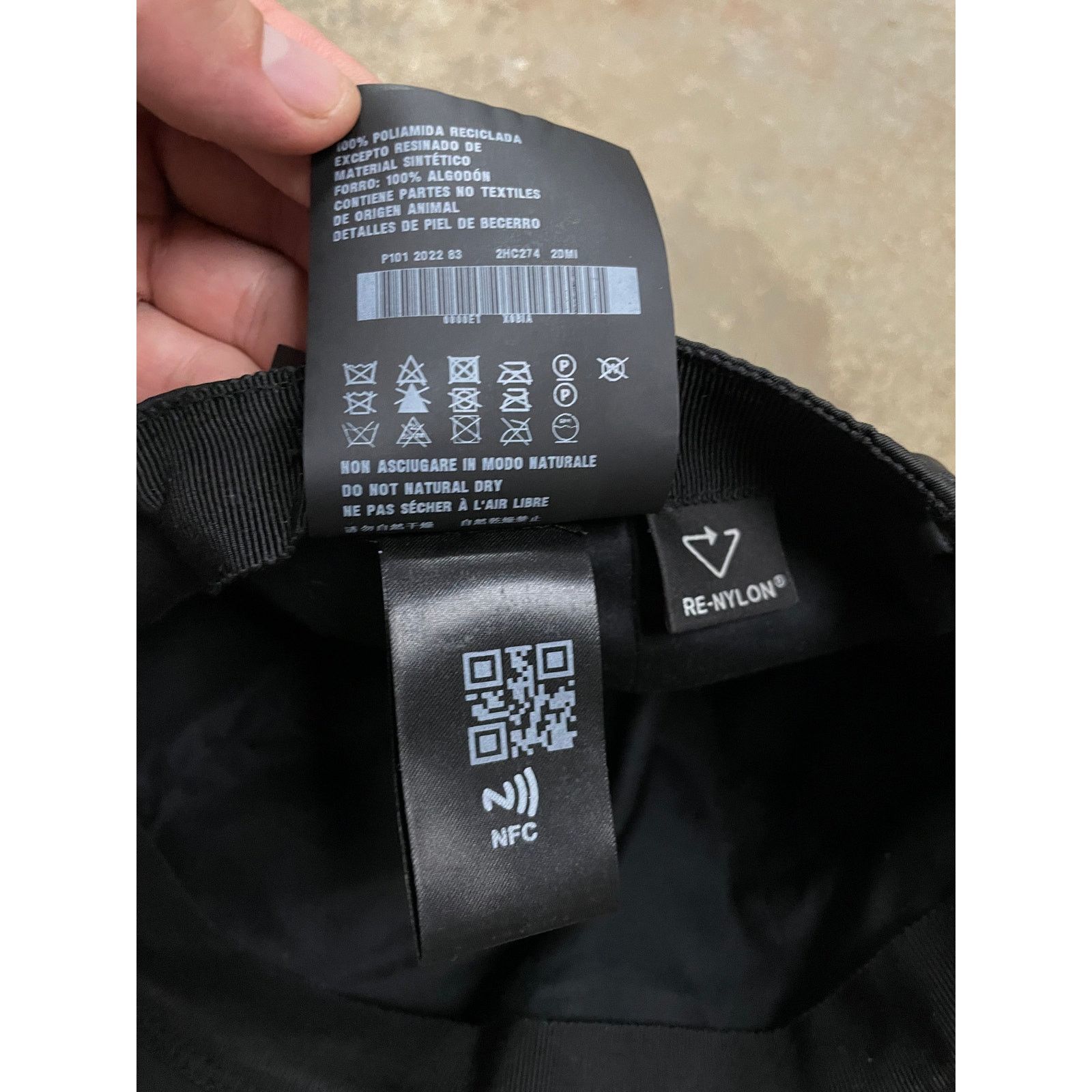 Prada Prada Nylon Cap Black Used Large Size ONE SIZE - 9 Thumbnail
