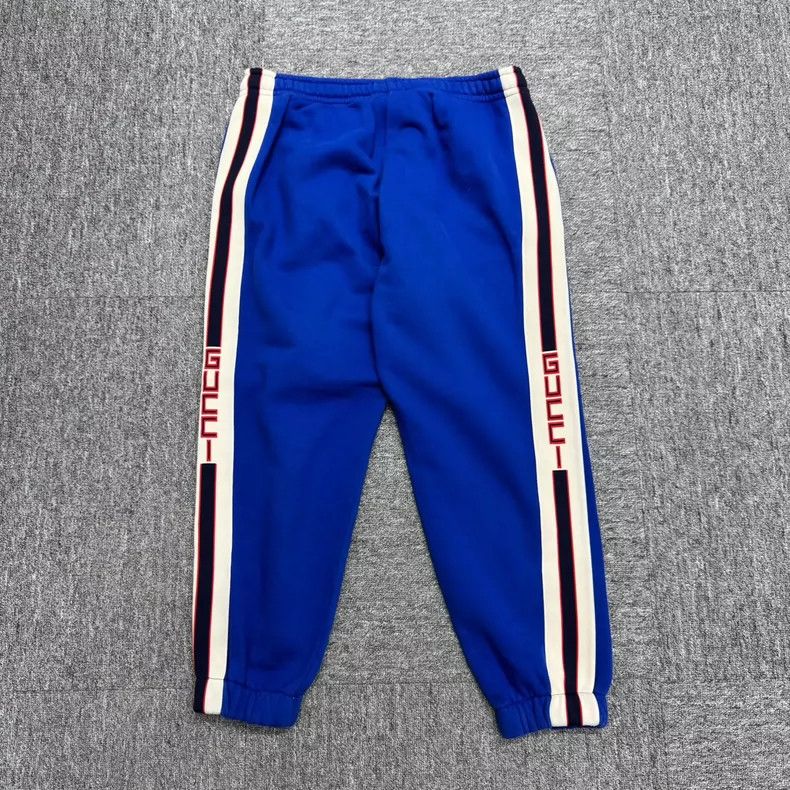 Gucci Gucci Size M Side knitted striped letter casual pants 2505 Size US 32 / EU 48 - 2 Thumbnail