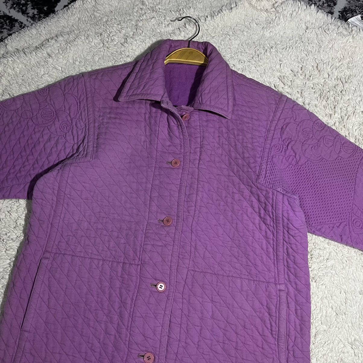 Issey Miyake a2 Vintage Issey Miyake Quilted Coat Purple Size US M / EU 48-50 / 2 - 3 Thumbnail