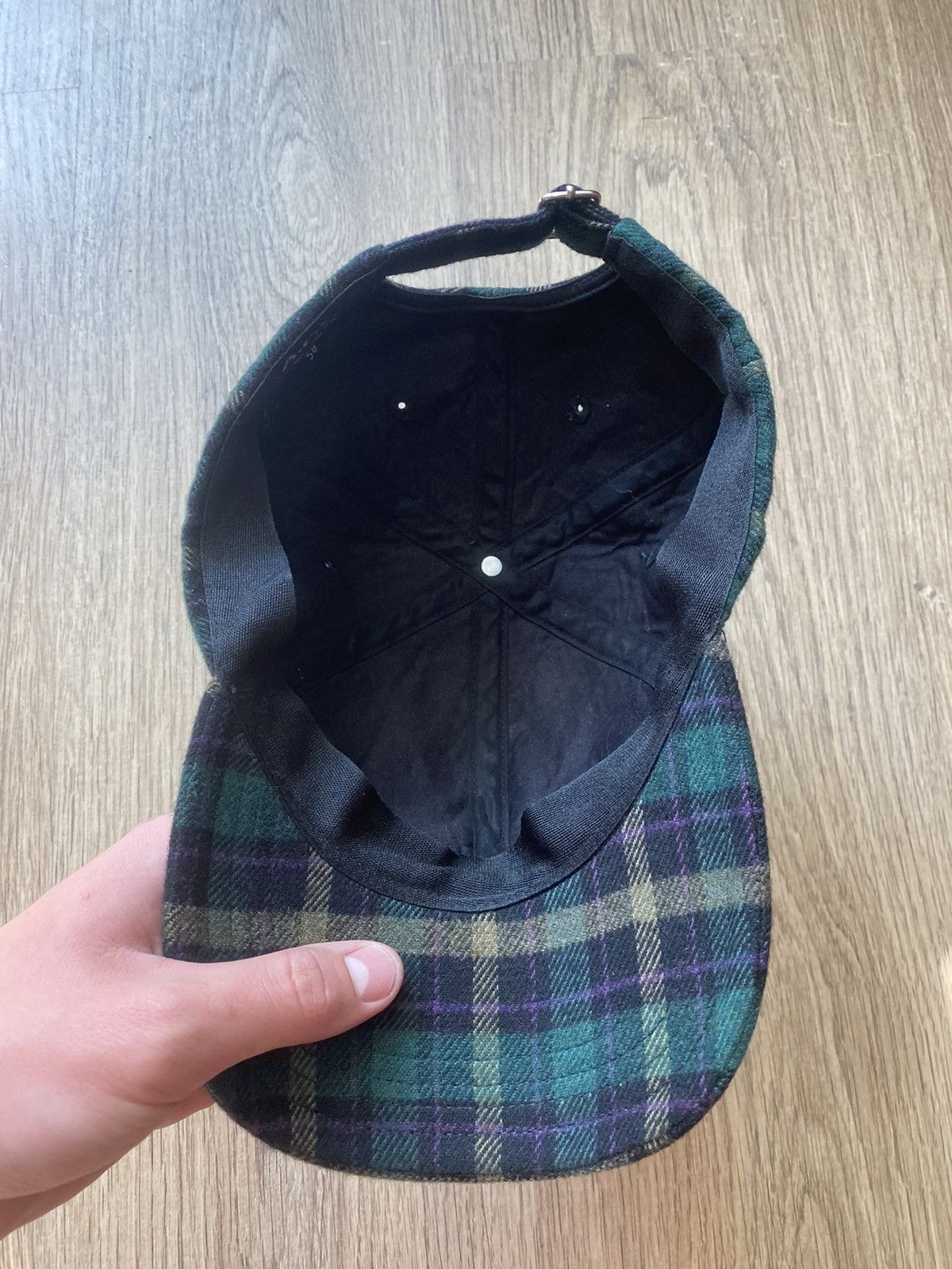 A.P.C. APC A.P.C green checkered Lana woll cap hat Size ONE SIZE - 5 Thumbnail