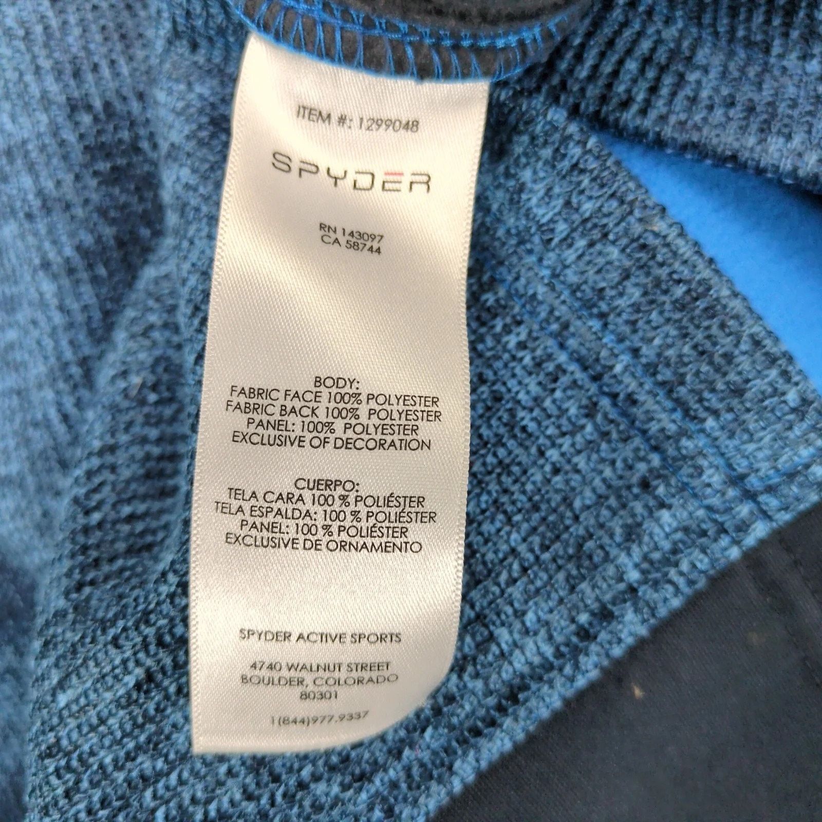 Spyder Spyder Outbound Mid-Weight 1/2 Zip Core Pullover Jacket L Size US L / EU 52-54 / 3 - 4 Thumbnail