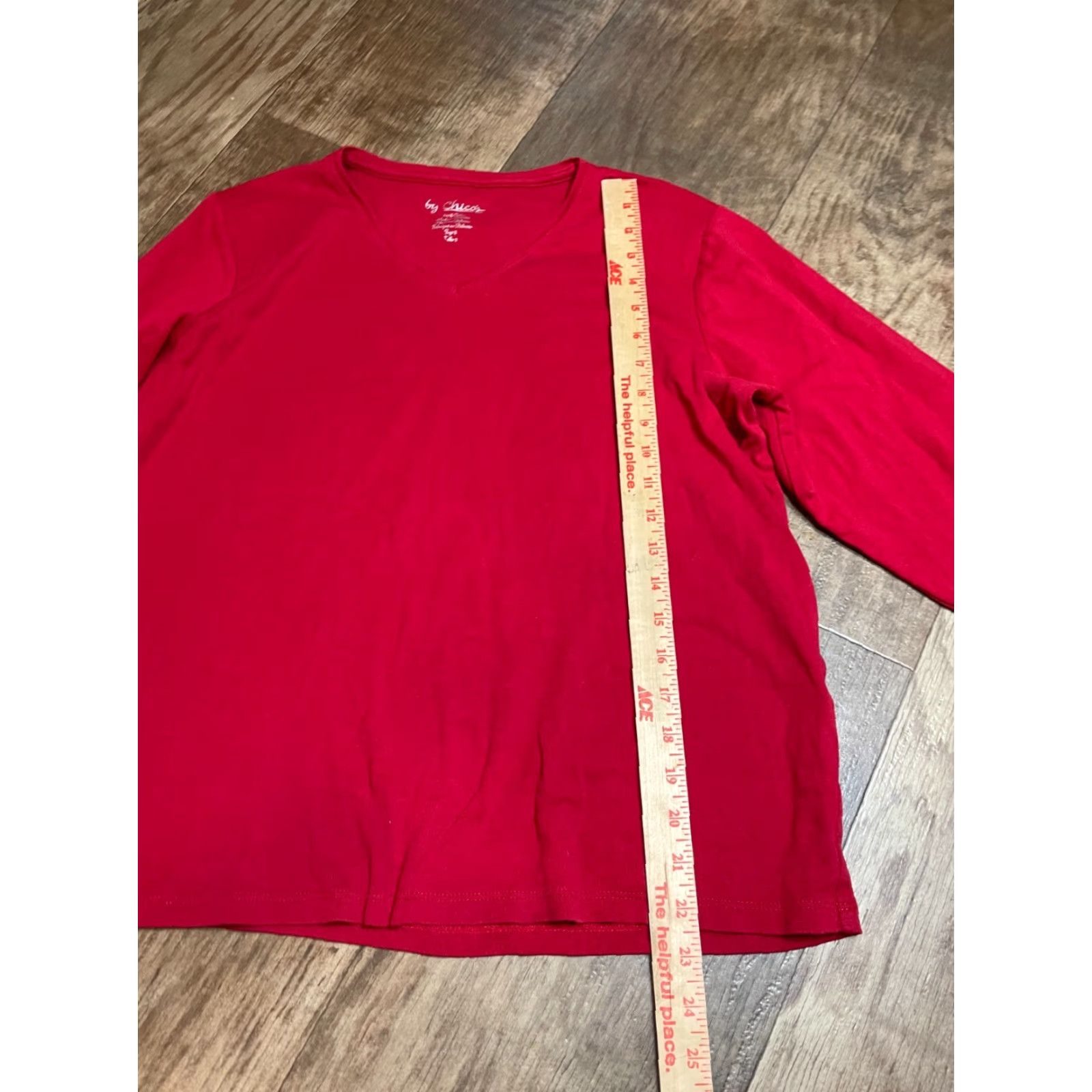 Vintage CHICO'S Shirt Top Womens Size 3 Red Blouse Shirt Womens Size 3 Red Blouse CHICO'S Blouse Red Womens 3 Size XS / US 0-2 / IT 36-38 - 2 Thumbnail