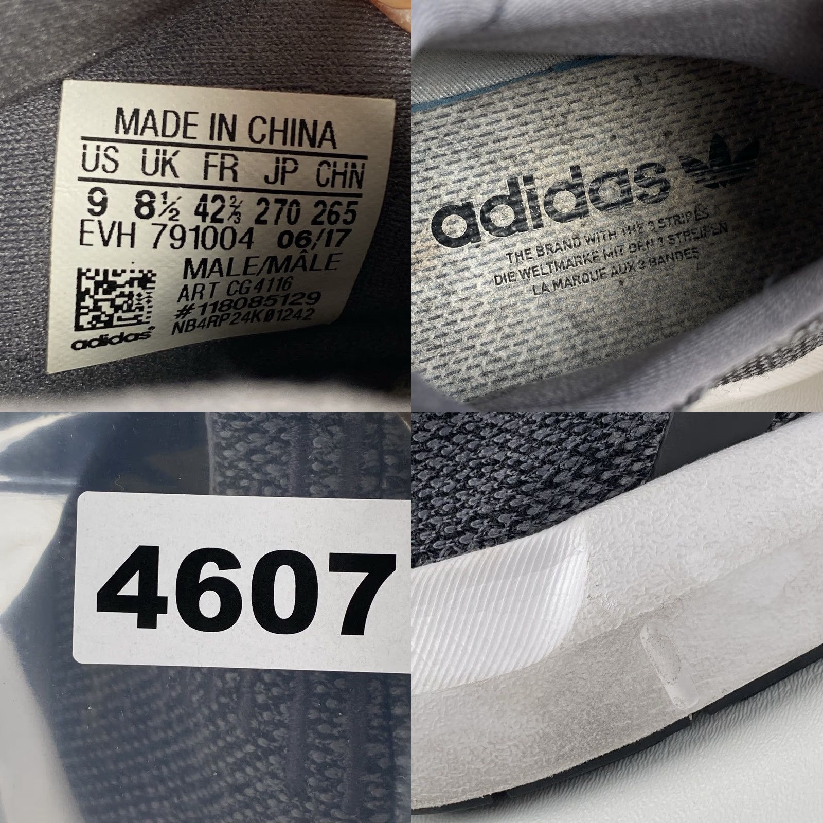 Adidas Adidas Original Sneakers Swift Run Men’s Size 9 Running Sneakers Carbon Black Sneaker Adidas Running Men Black 2019 Size US 9 / EU 42 - 9 Thumbnail