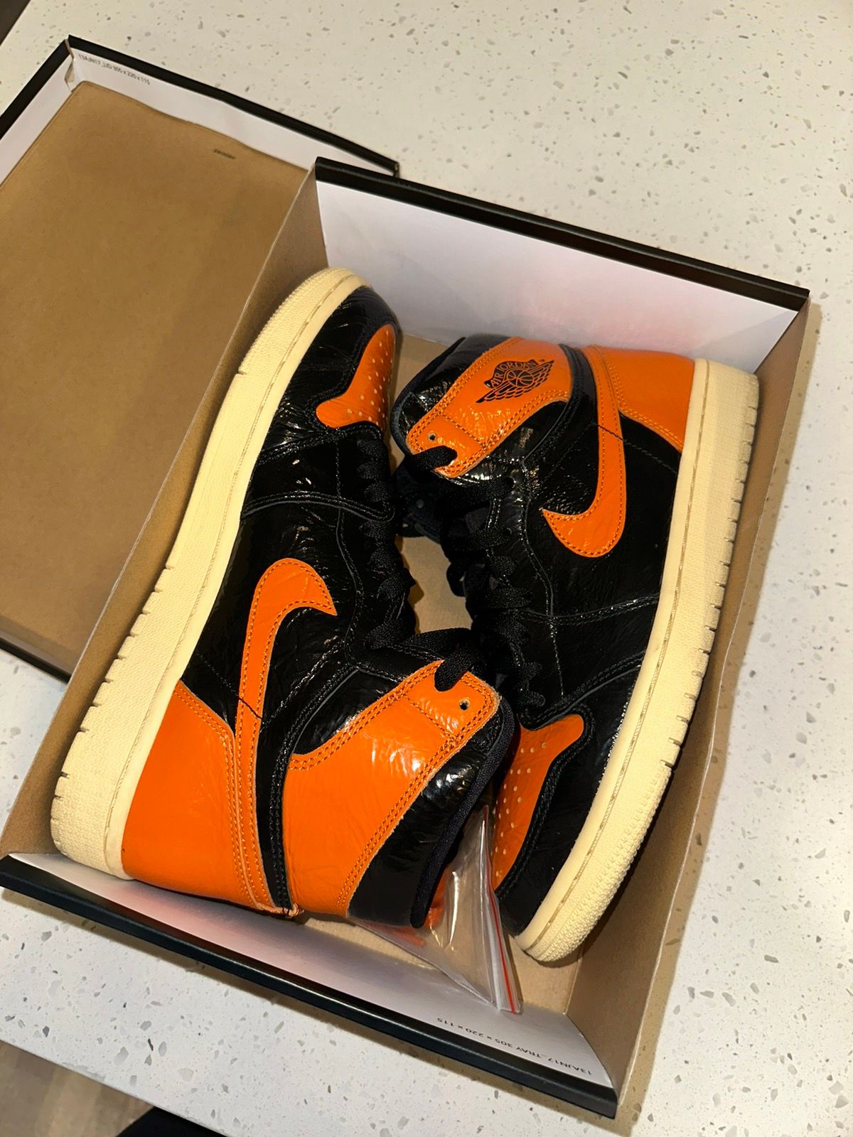 Pre-owned Jordan Nike Jordan 1 Retro High “shattered Backboard 3.0” Shoes In Orange