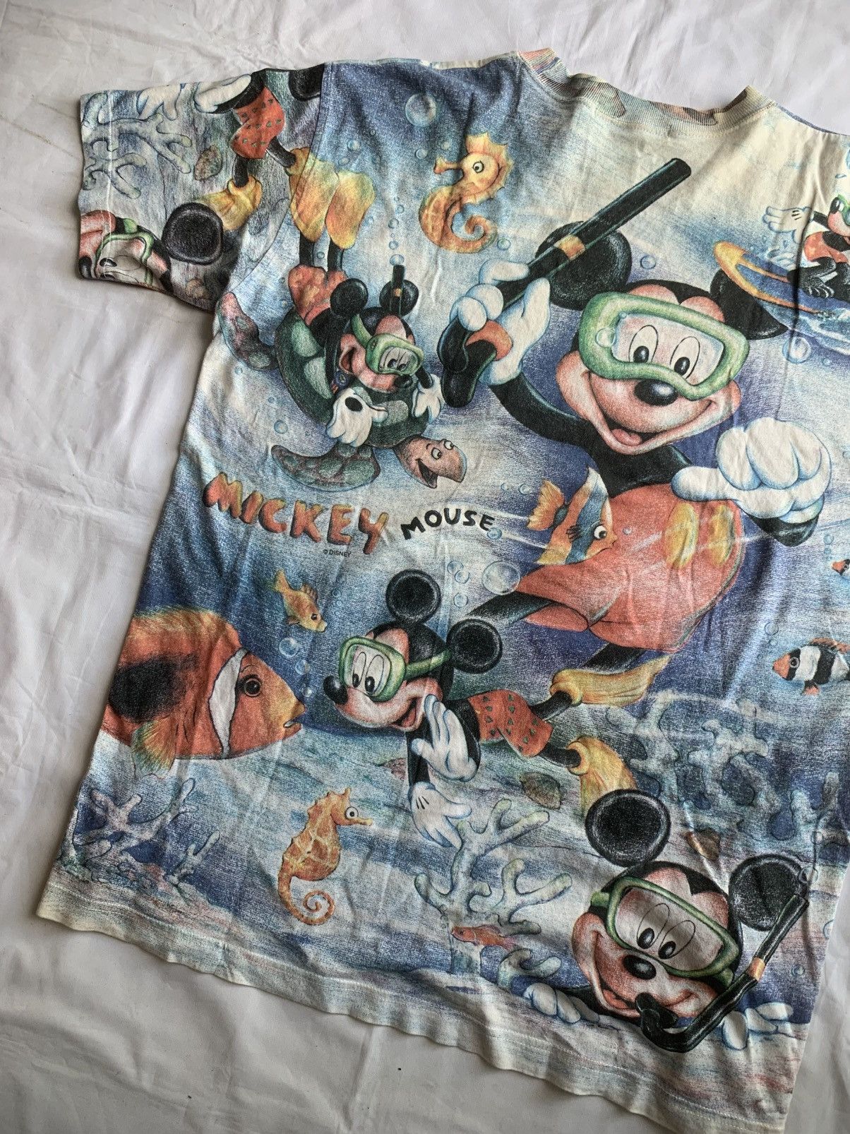 Disney × Medicom Toy × Number (N)ine Vintage RARE Japan Disney Mickey Mouse Aop Tee Size US M / EU 48-50 / 2 - 13 Thumbnail